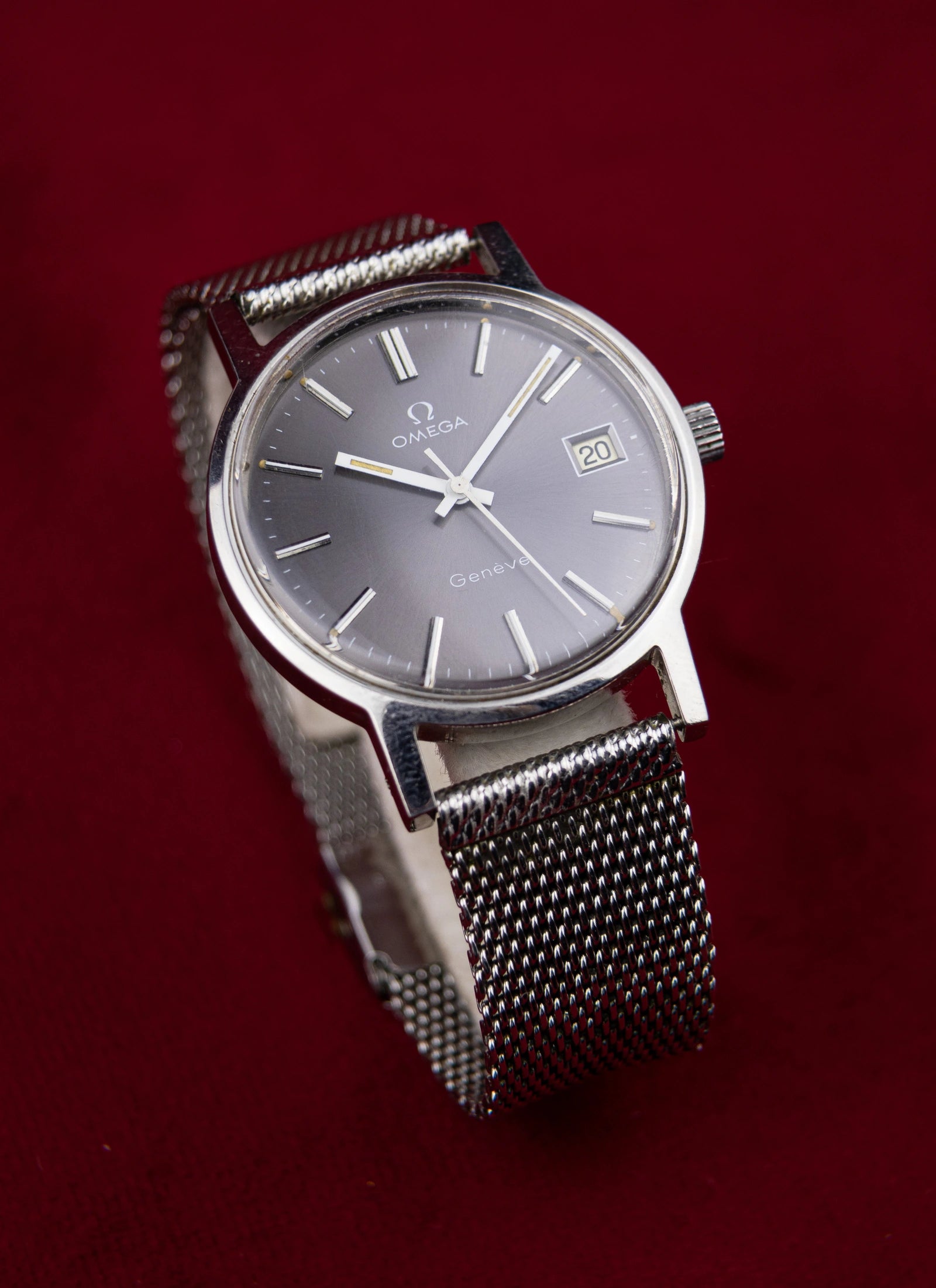 1975 Omega Geneve Grey Dial 136.0104 cal. 1030