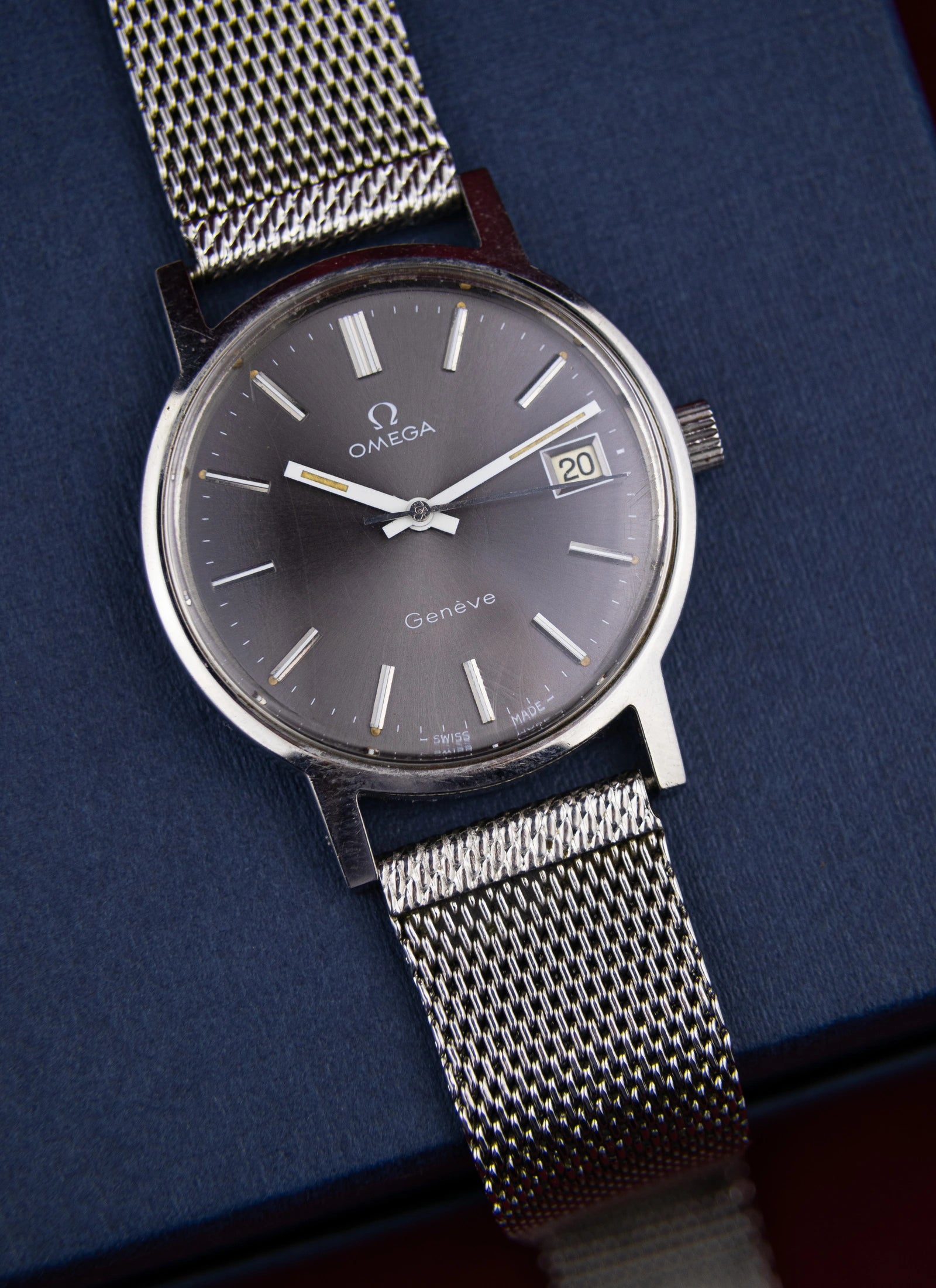 1975 Omega Geneve Grey Dial 136.0104 cal. 1030
