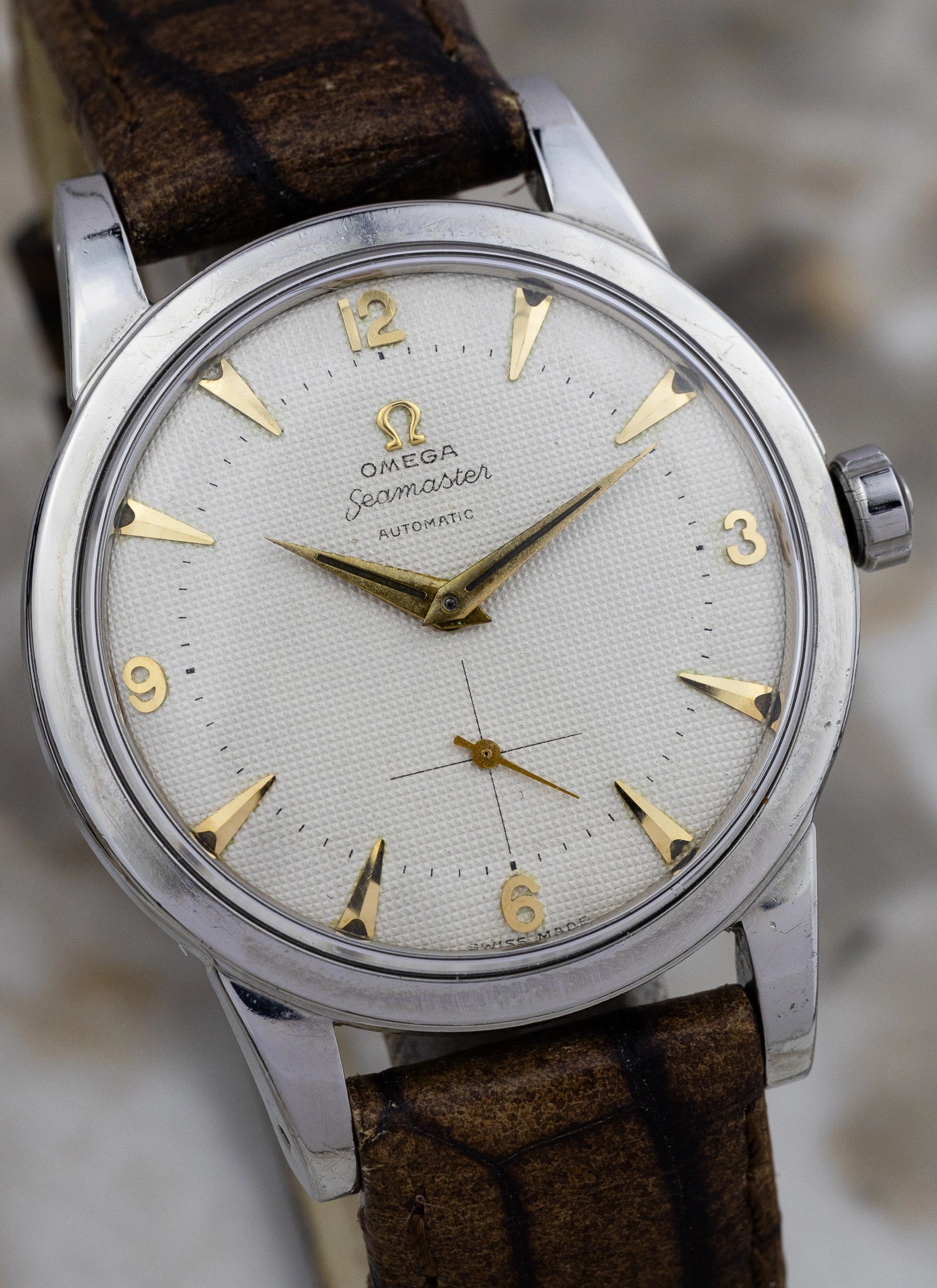 1953 Omega Seamaster Honeycomb Jumbo ref. 2494 cal. 344 Bumper