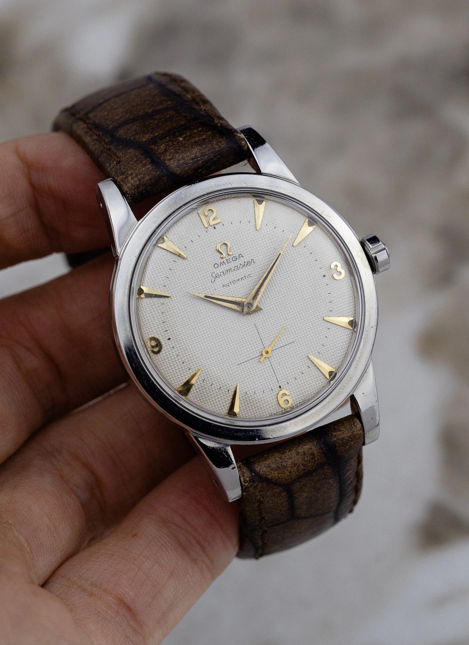 1953 Omega Seamaster Honeycomb Jumbo ref. 2494 cal. 344 Bumper