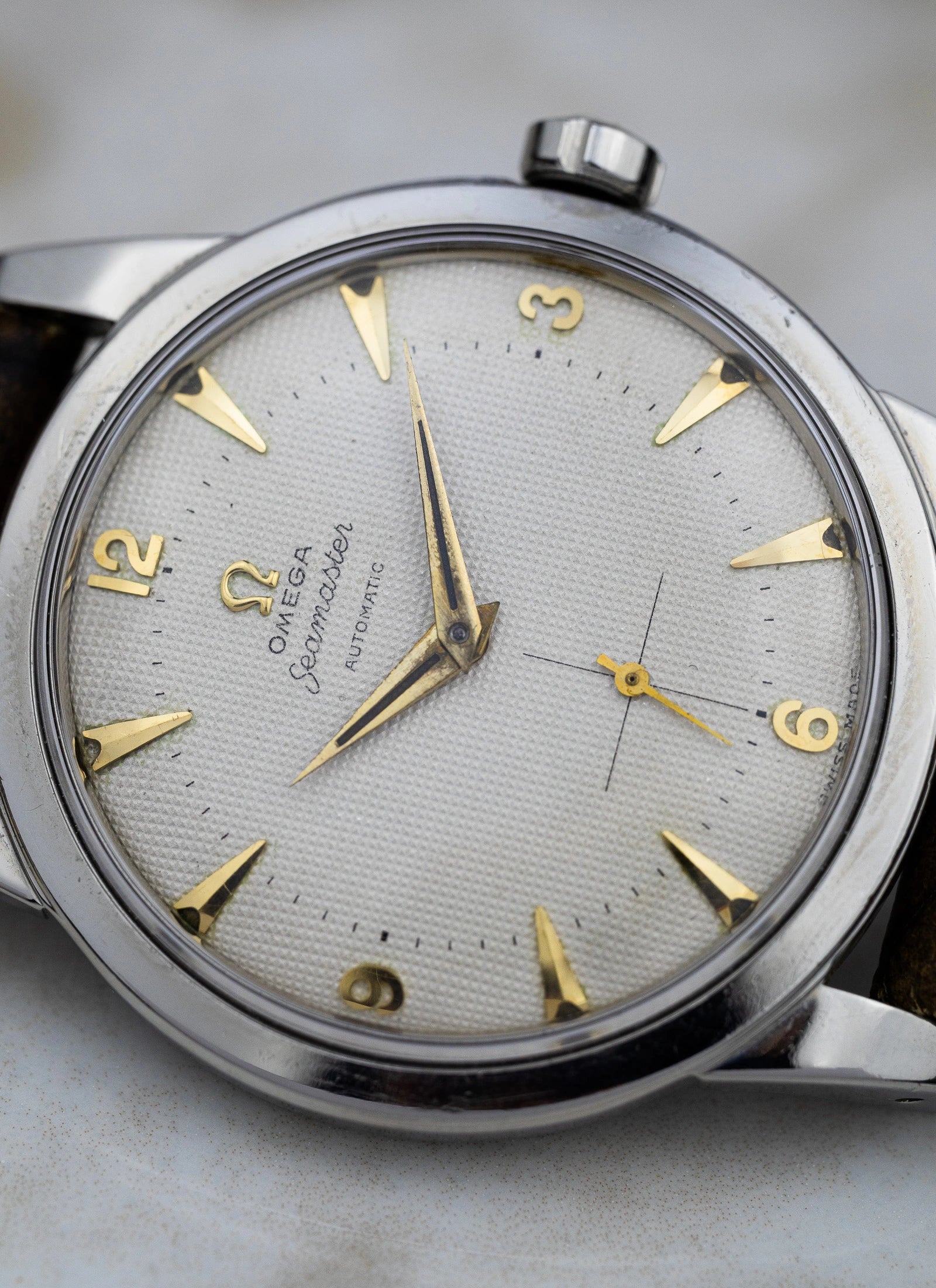 1953 Omega Seamaster Honeycomb Jumbo ref. 2494 cal. 344 Bumper