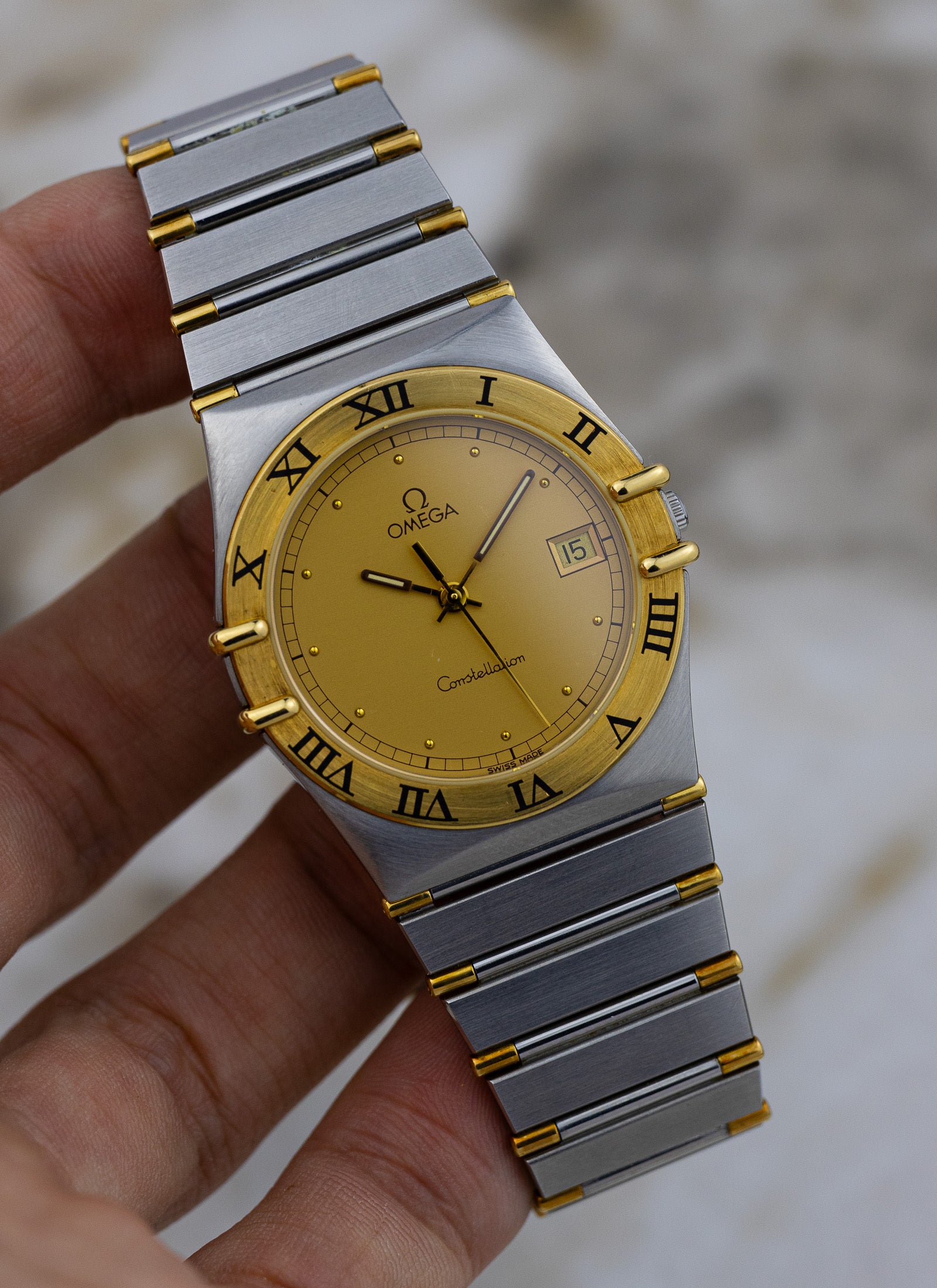 1993 Omega Constellation Manhattan Bicolor 396.1070