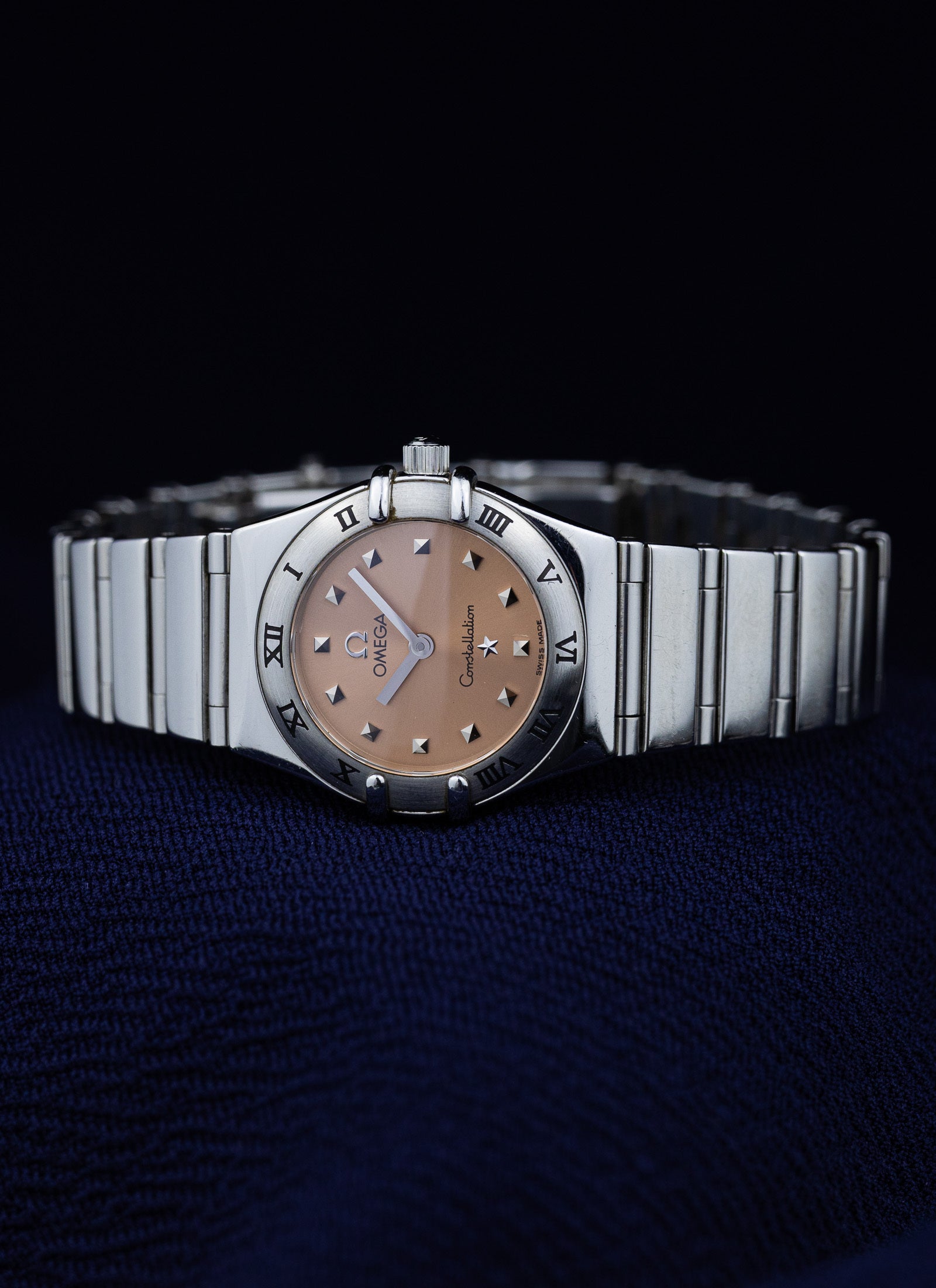 1998 Lady Omega Constellation My Choice Pink Dial 1561.61 Full Set