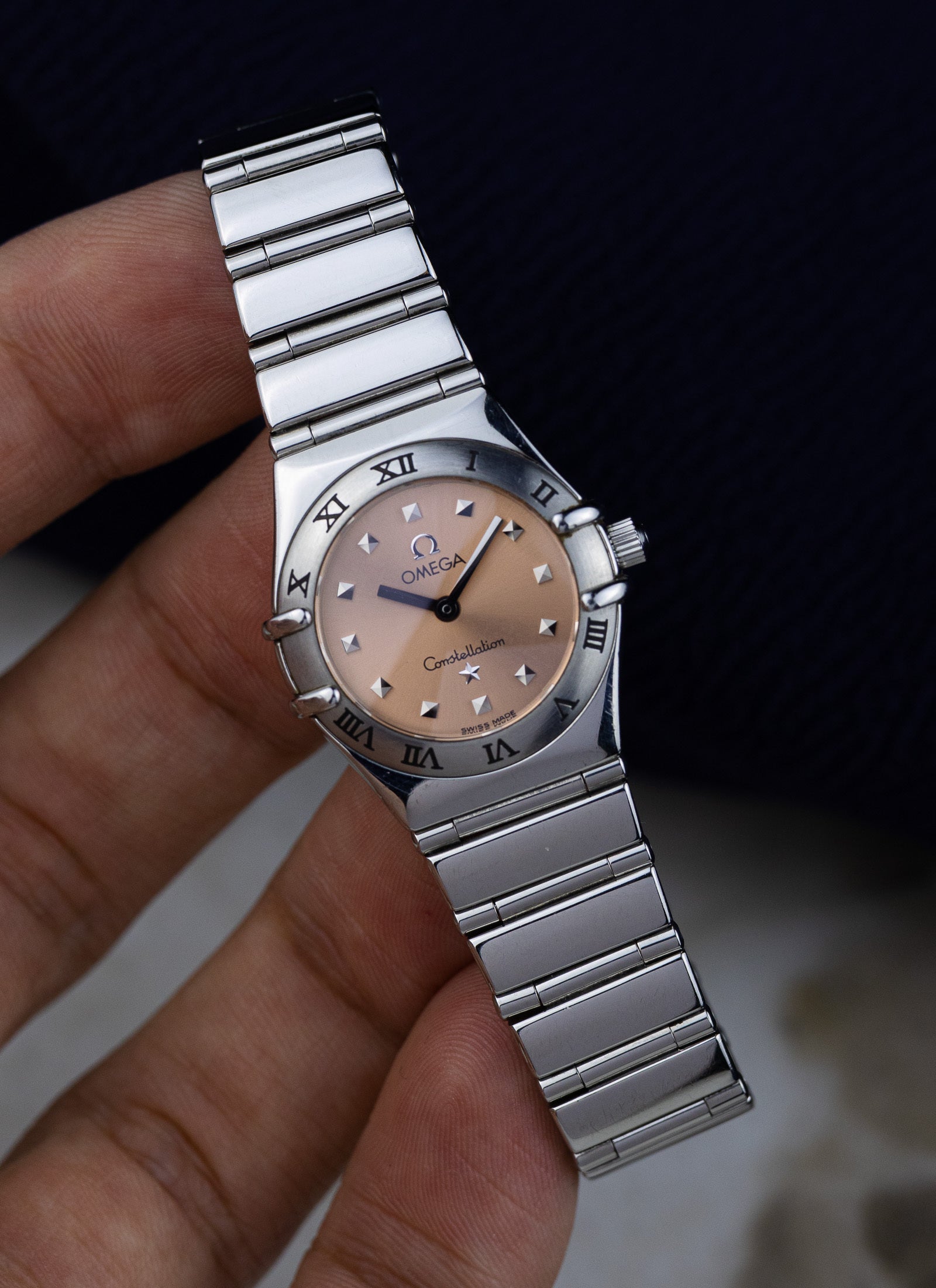 1998 Lady Omega Constellation My Choice Pink Dial 1561.61 Full Set
