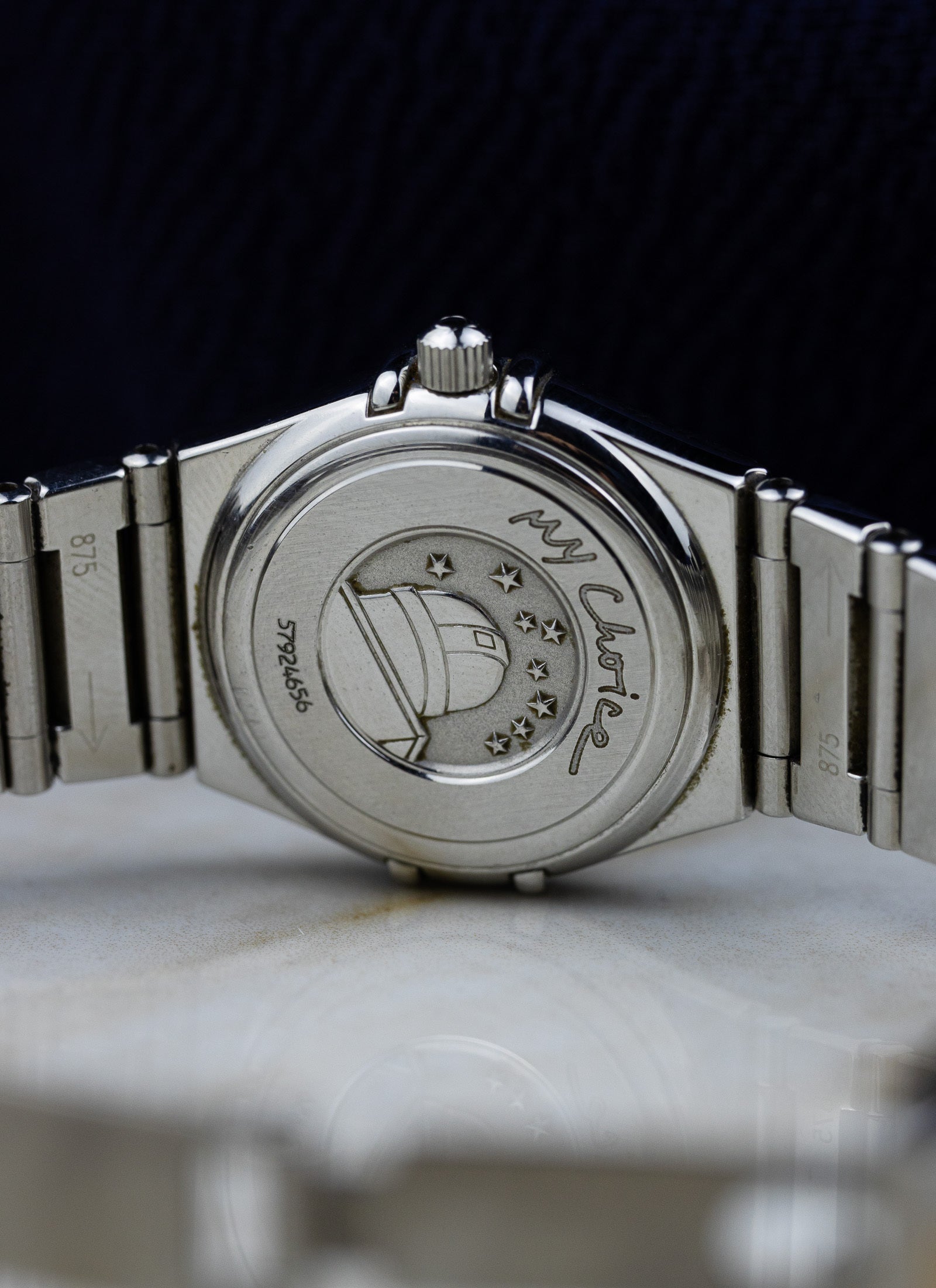 1998 Lady Omega Constellation My Choice Pink Dial 1561.61 Full Set