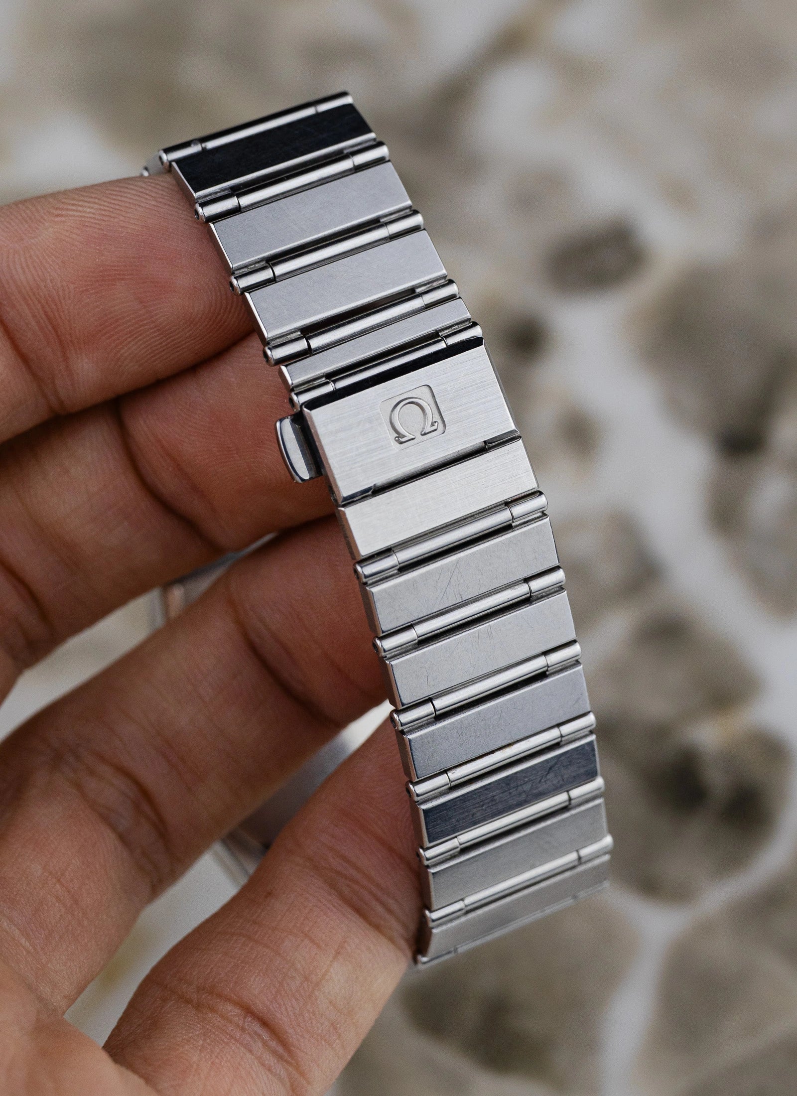 1990s Omega Constellation Manhattan Day-Date "Owl" 396.1070 cal. 1445