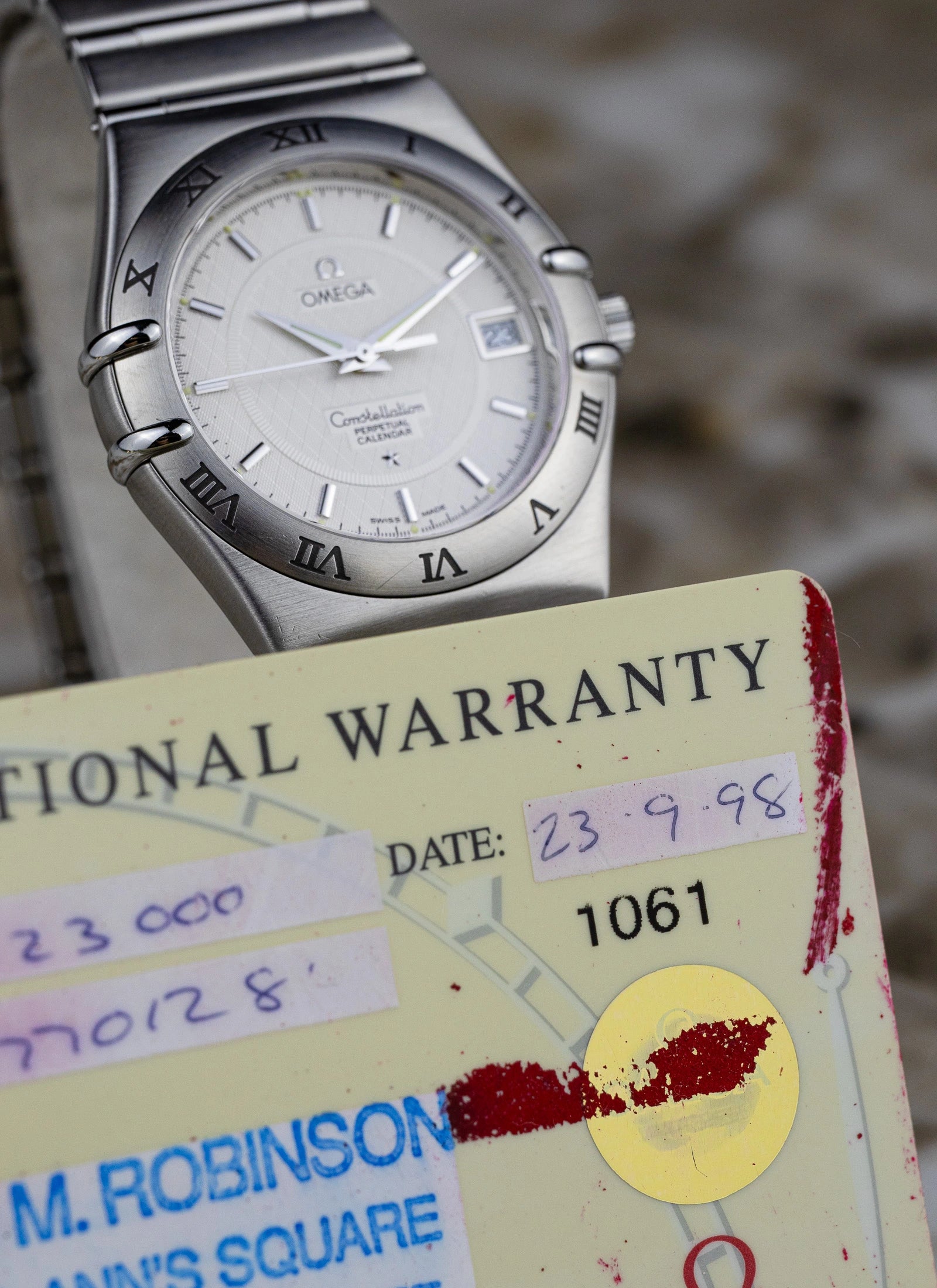 1998 Omega Constellation Manhattan Perpetual Calendar Ref. 15523000