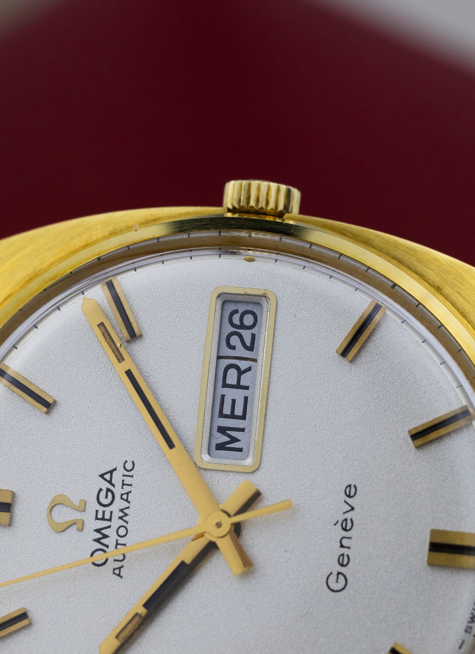 1970 18K Omega Geneve NOS/LNOS 162.9009 cal. 752 Box