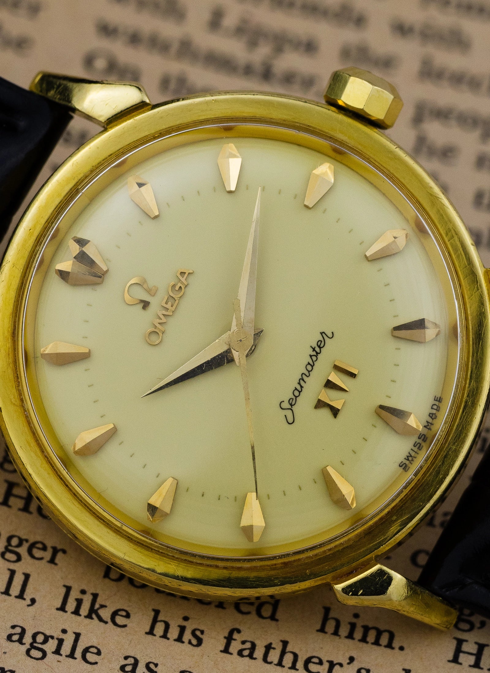 1956 18K Omega Seamaster Olympic XVI 2850 cal. 471 Serviced