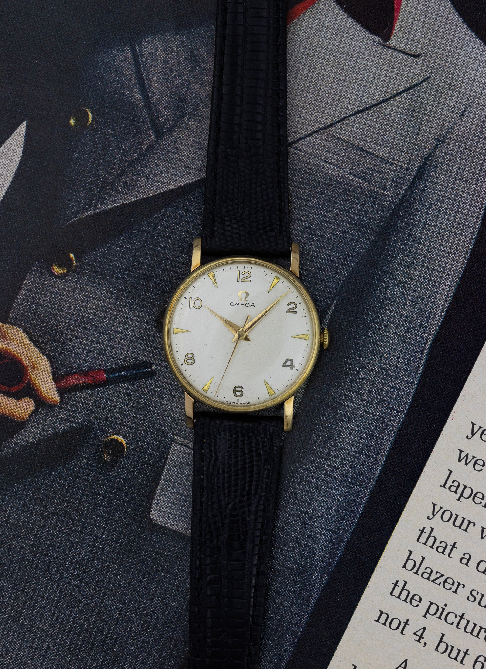 1944 14K Omega Arabic Dial Serviced