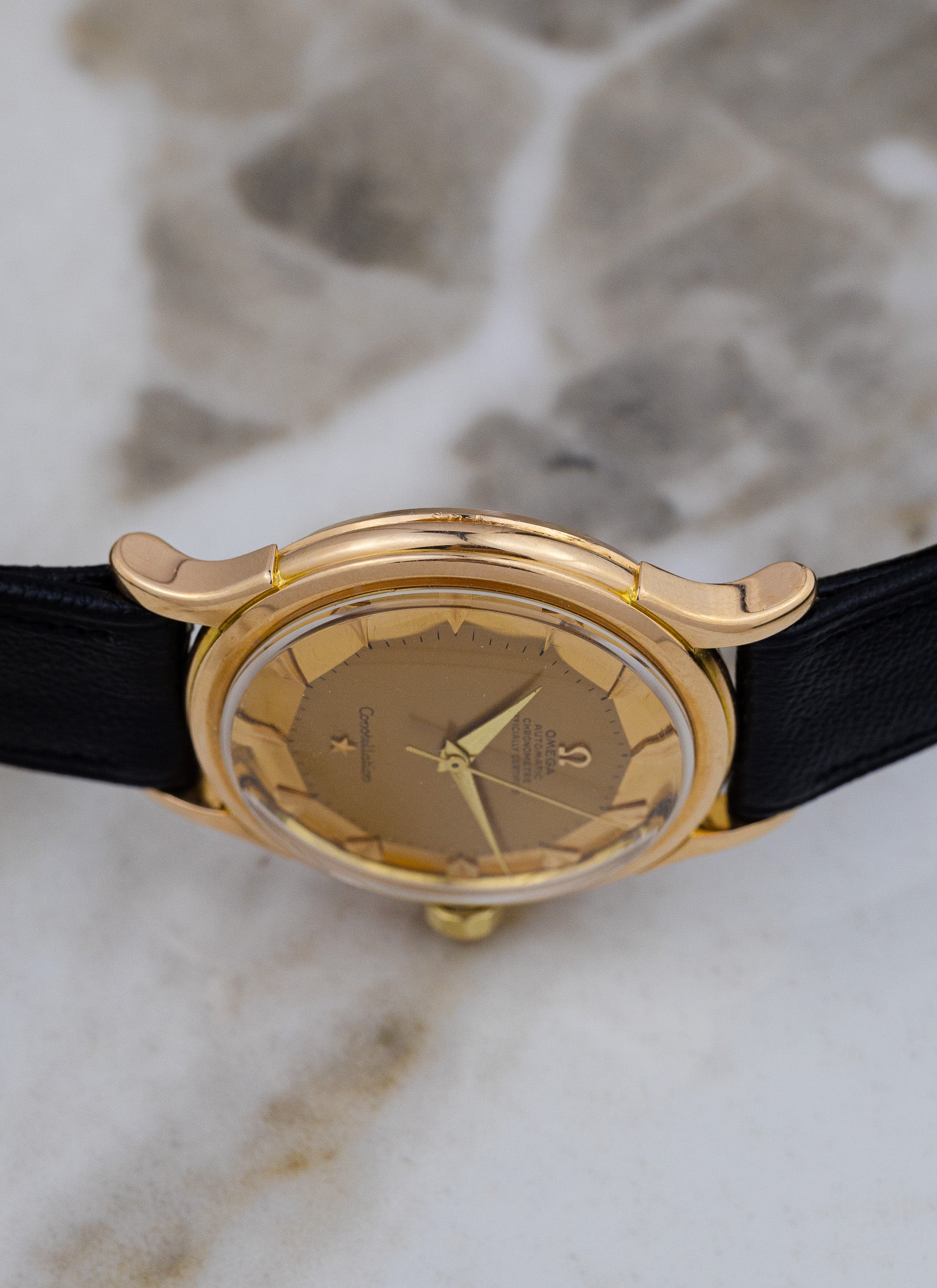 1954 18K Omega Constellation Pie Pan De Luxe Rose gold 2782/2799 cal. 354