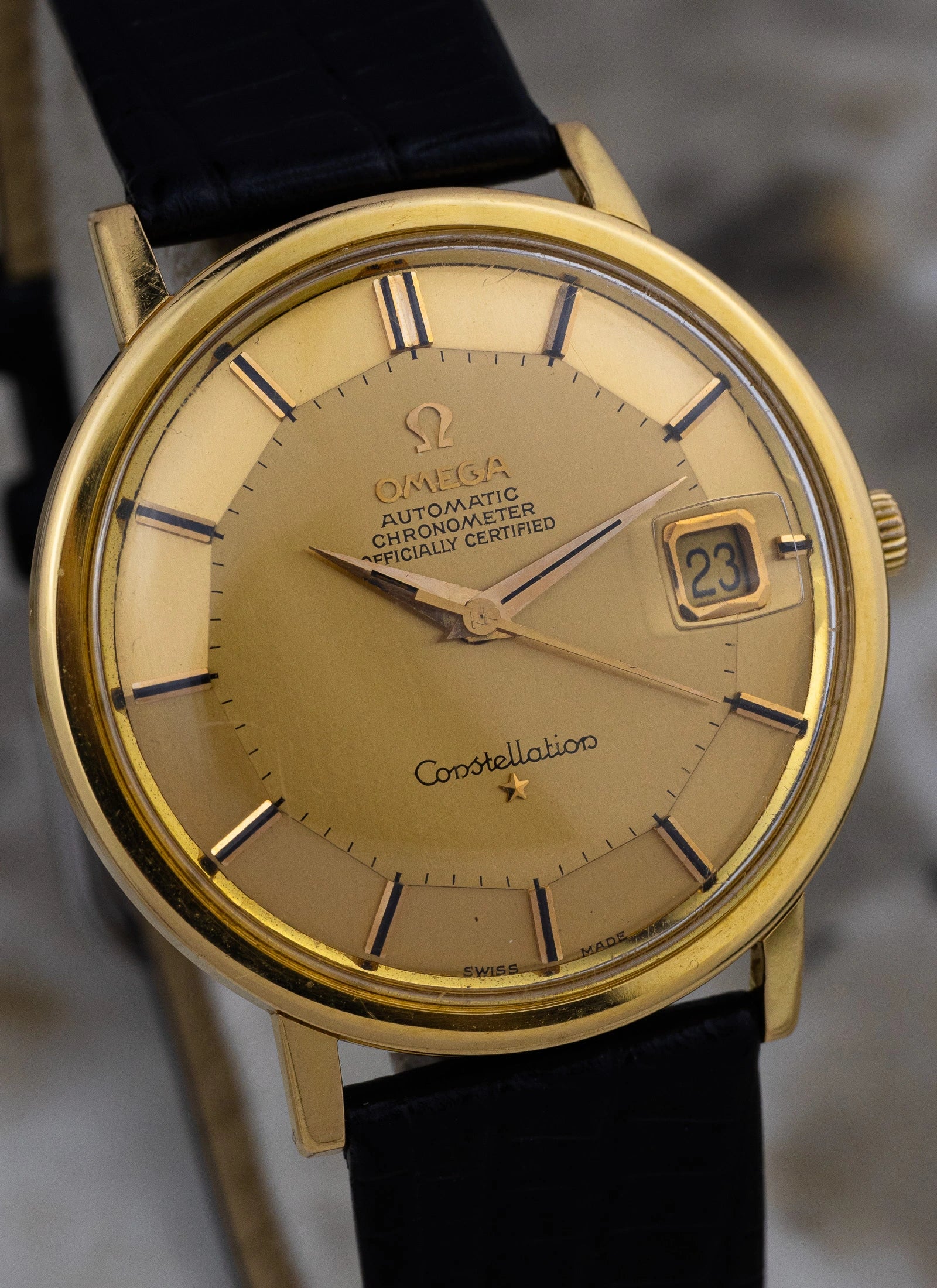 1963 18K Rose Gold Omega Constellation Pie Pan 168.004 cal. 561