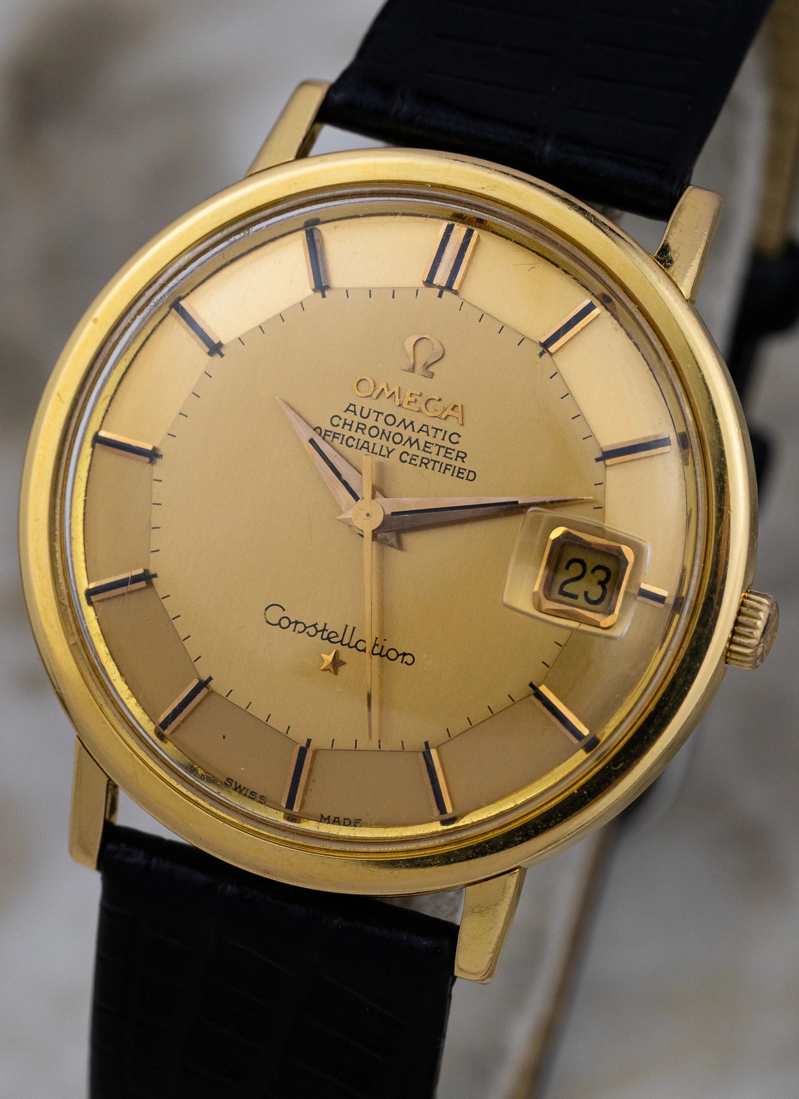1963 18K Rose Gold Omega Constellation Pie Pan 168.004 cal. 561