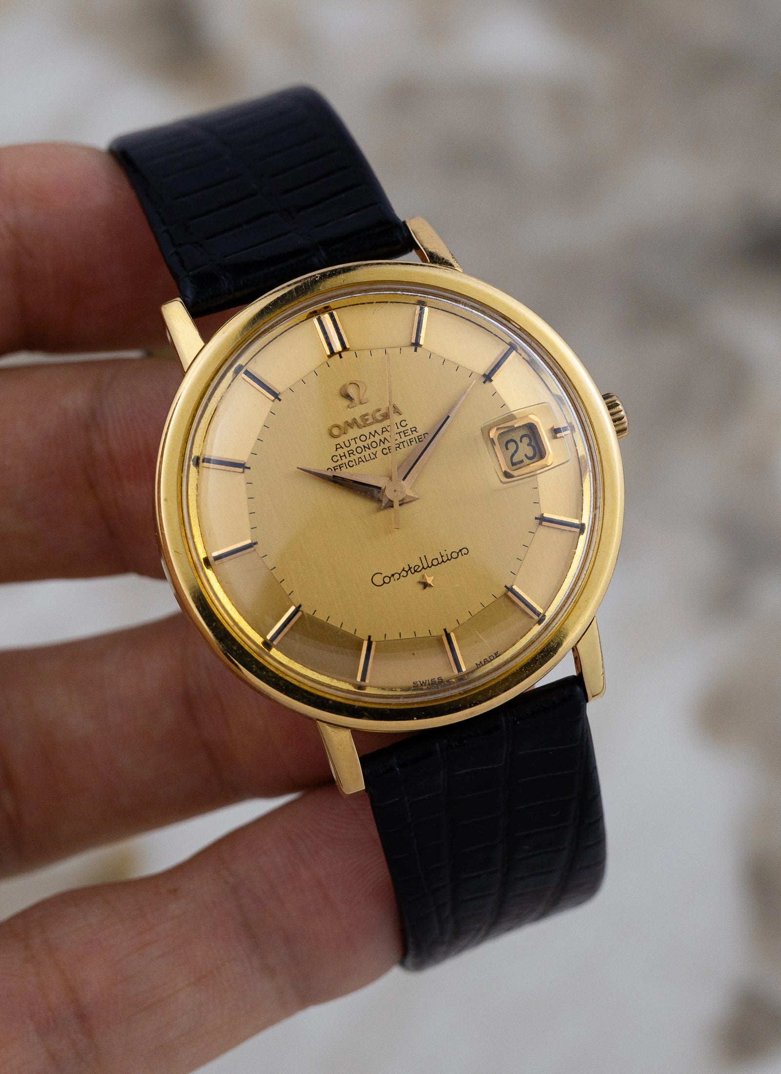 1963 18K Rose Gold Omega Constellation Pie Pan 168.004 cal. 561