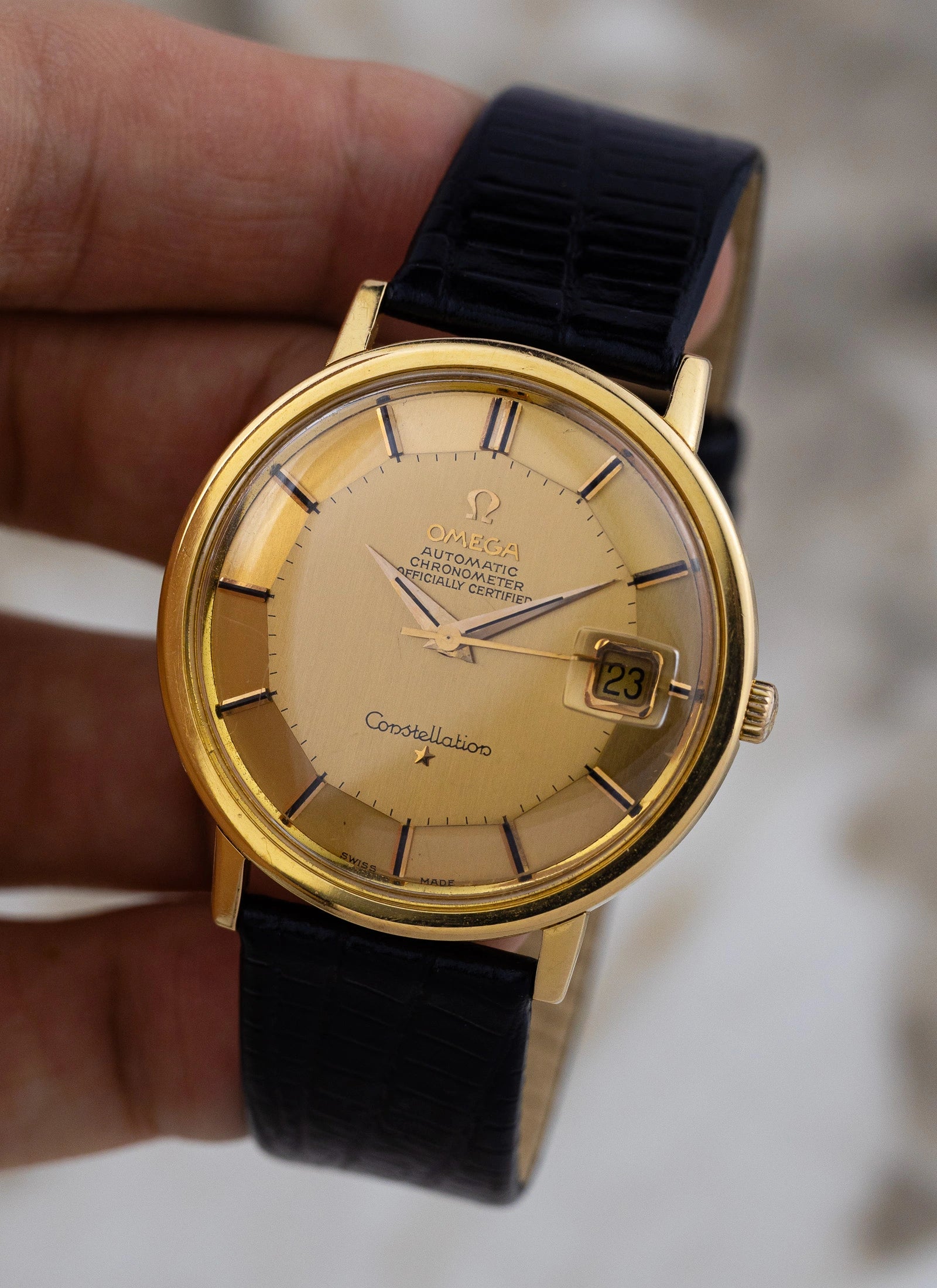 1963 18K Rose Gold Omega Constellation Pie Pan 168.004 cal. 561