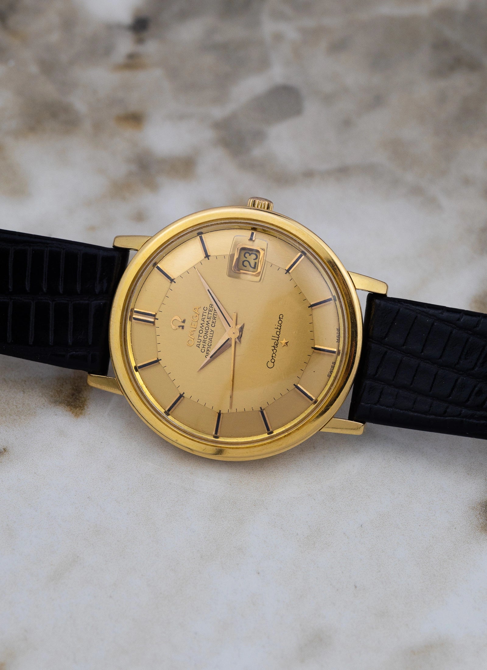 1963 18K Rose Gold Omega Constellation Pie Pan 168.004 cal. 561