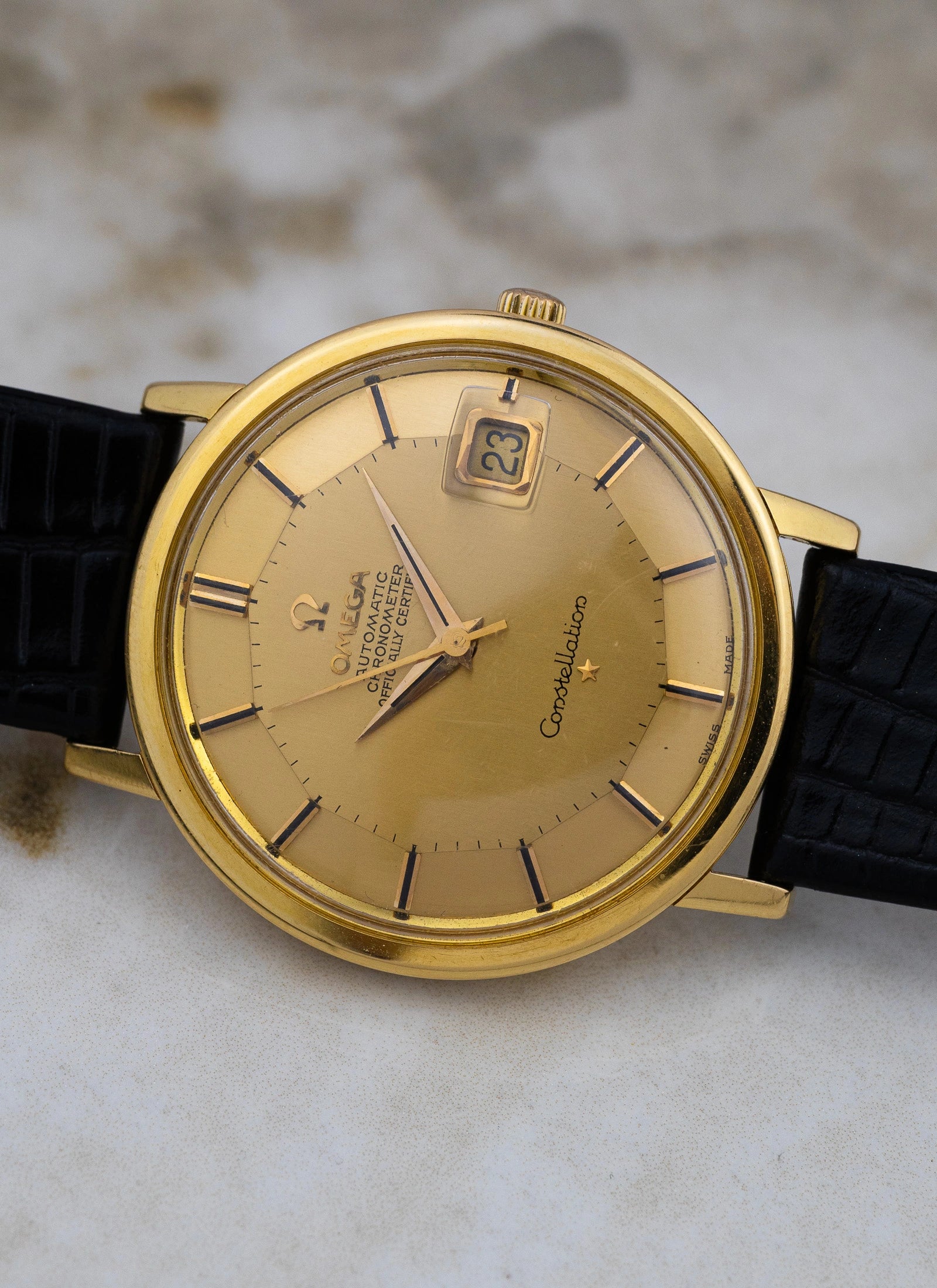1963 18K Rose Gold Omega Constellation Pie Pan 168.004 cal. 561