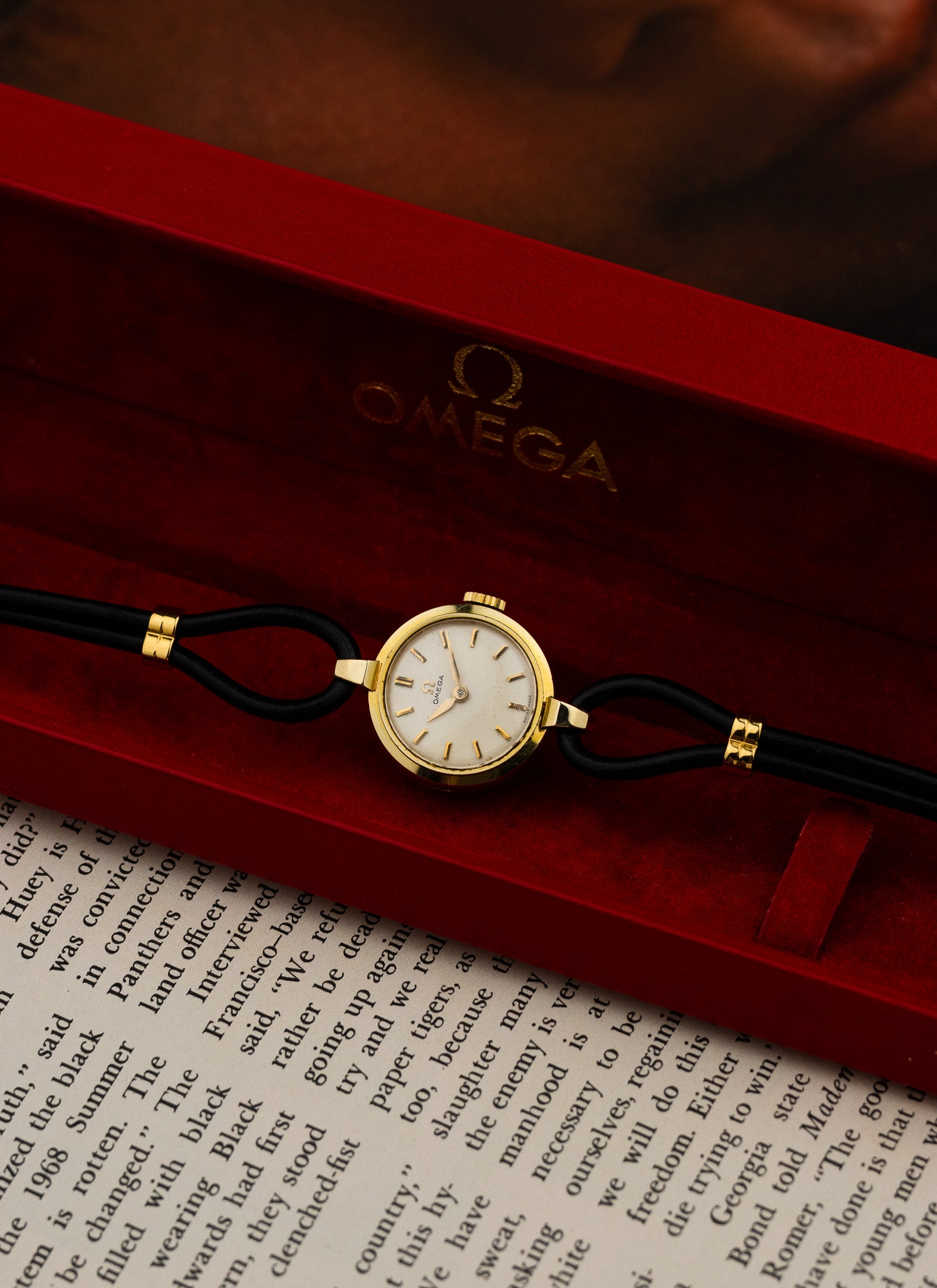 1958 14K Lady Omega Cocktail Watch 2939 1 cal. 244 Box Serviced