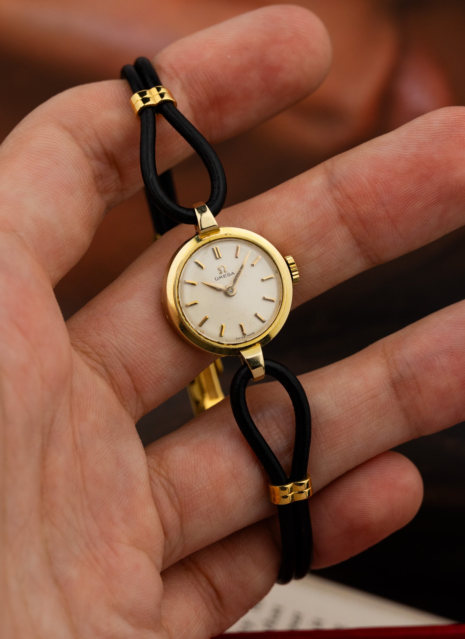 1958 14K Lady Omega Cocktail Watch 2939 1 cal. 244 Box Serviced