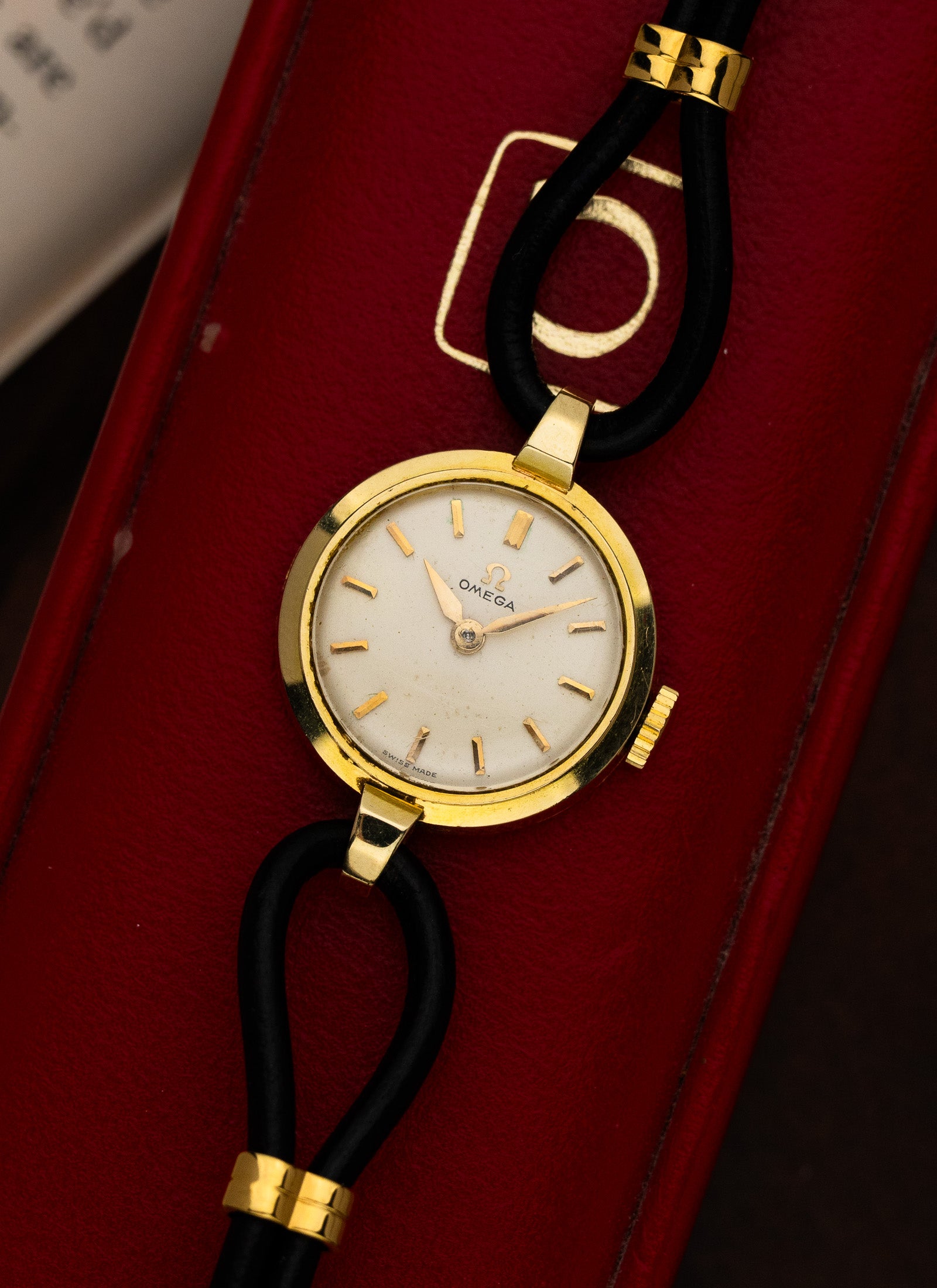 1958 14K Lady Omega Cocktail Watch 2939 1 cal. 244 Box Serviced