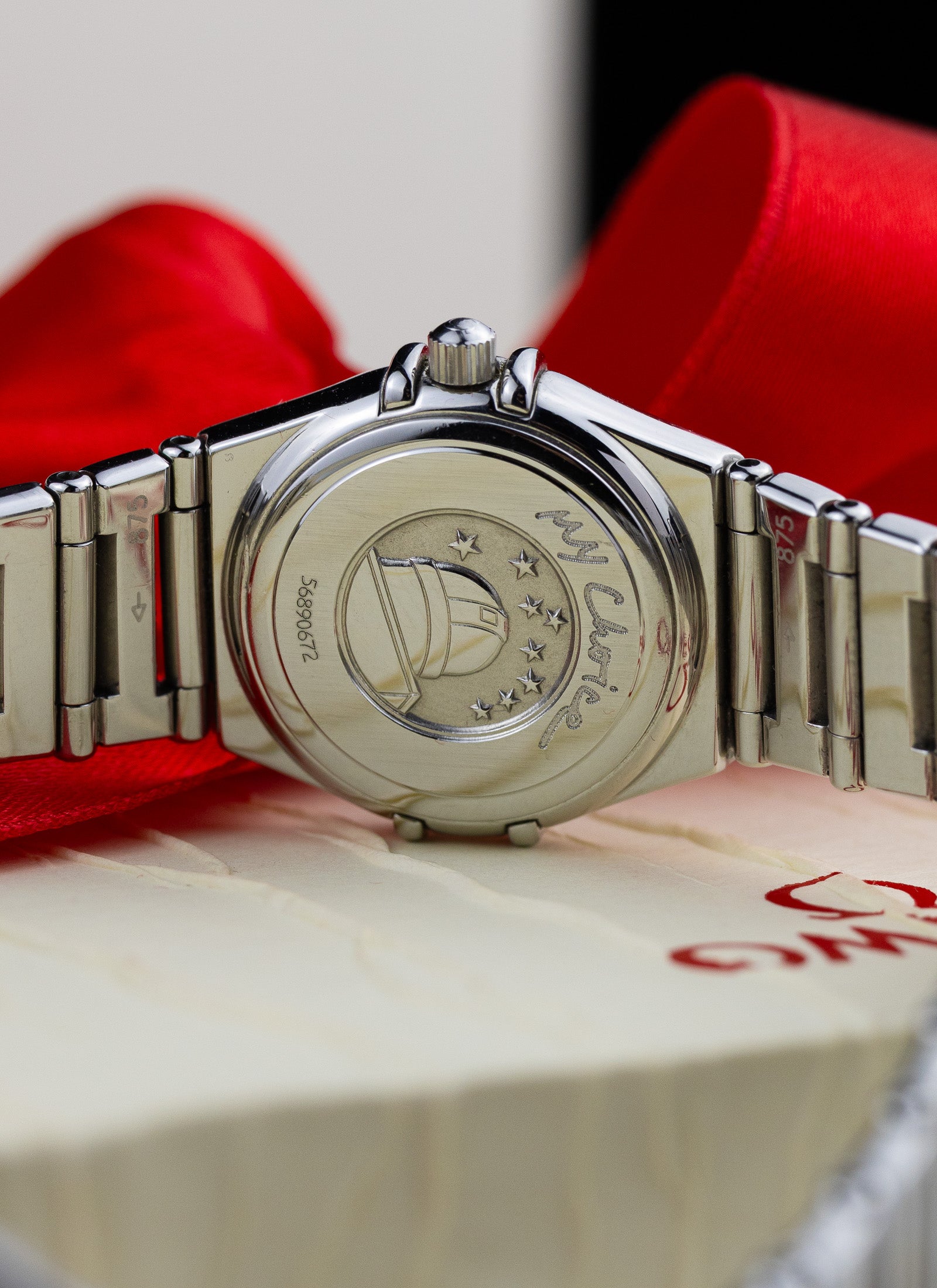 1998 Lady Omega Constellation My Choice Pink Dial 1561.61 Box