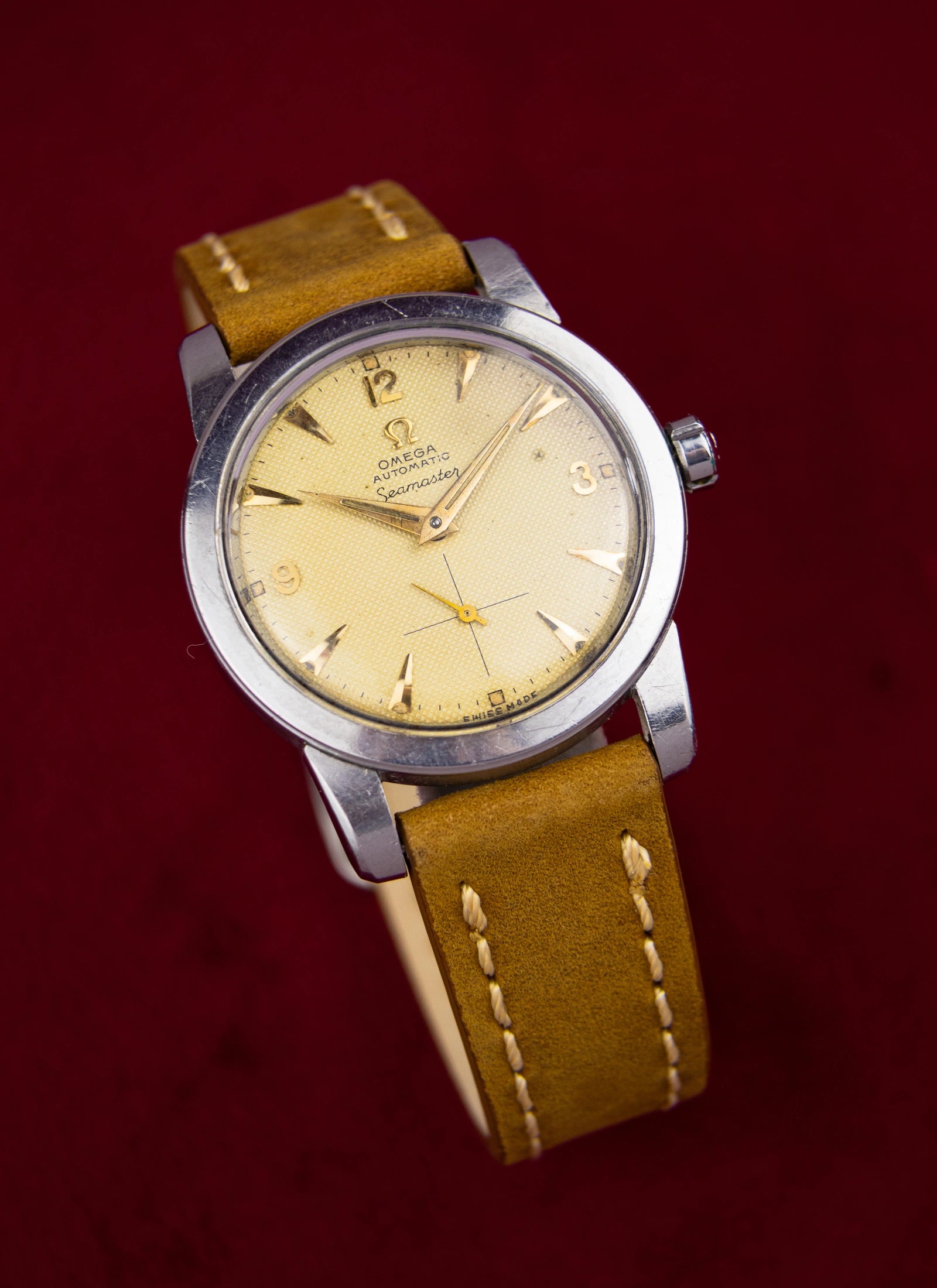1953 Omega Seamaster Fat Lugs Bumper Honeycomb 2576 cal. 344