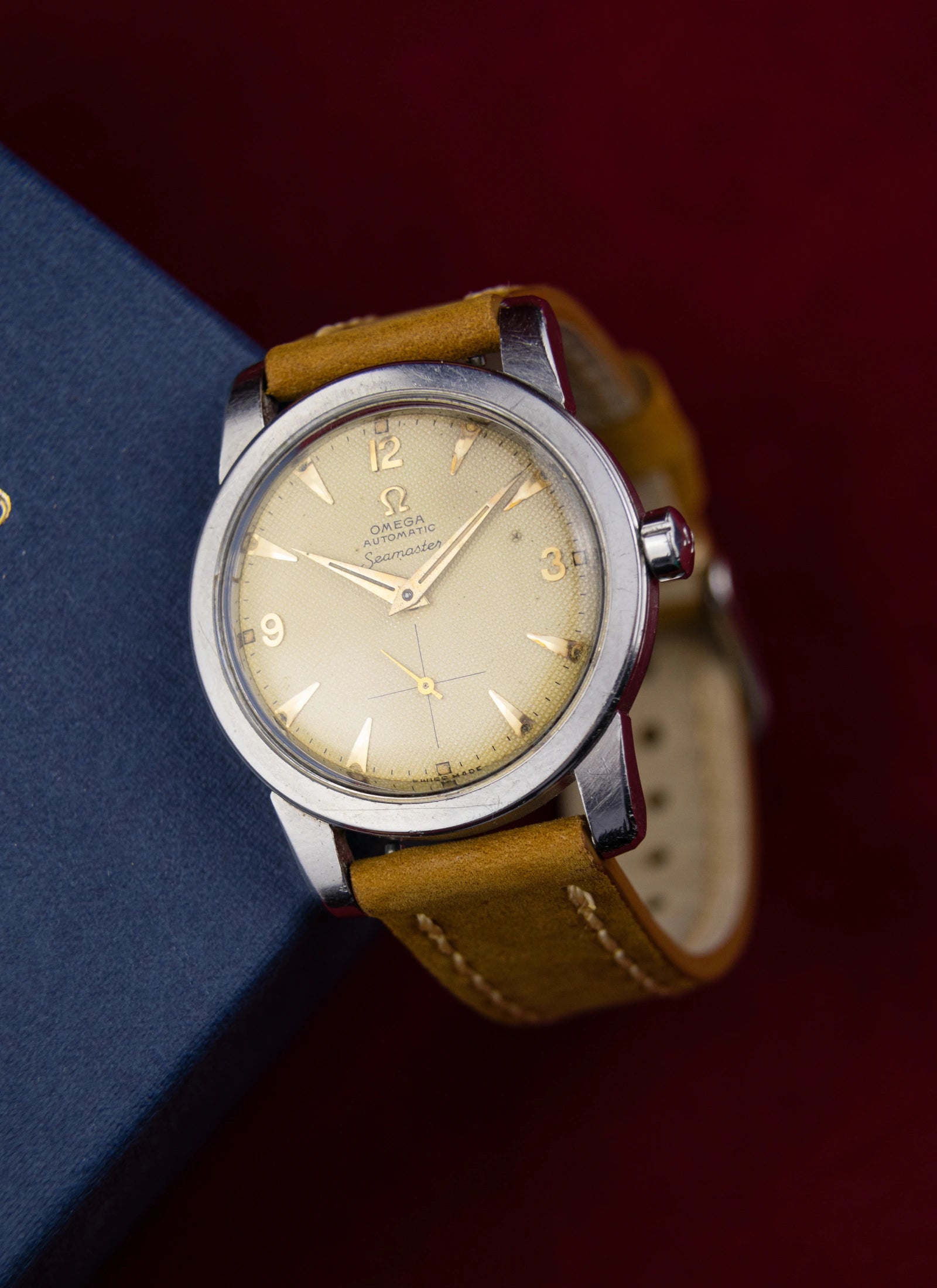 1953 Omega Seamaster Fat Lugs Bumper Honeycomb 2576 cal. 344