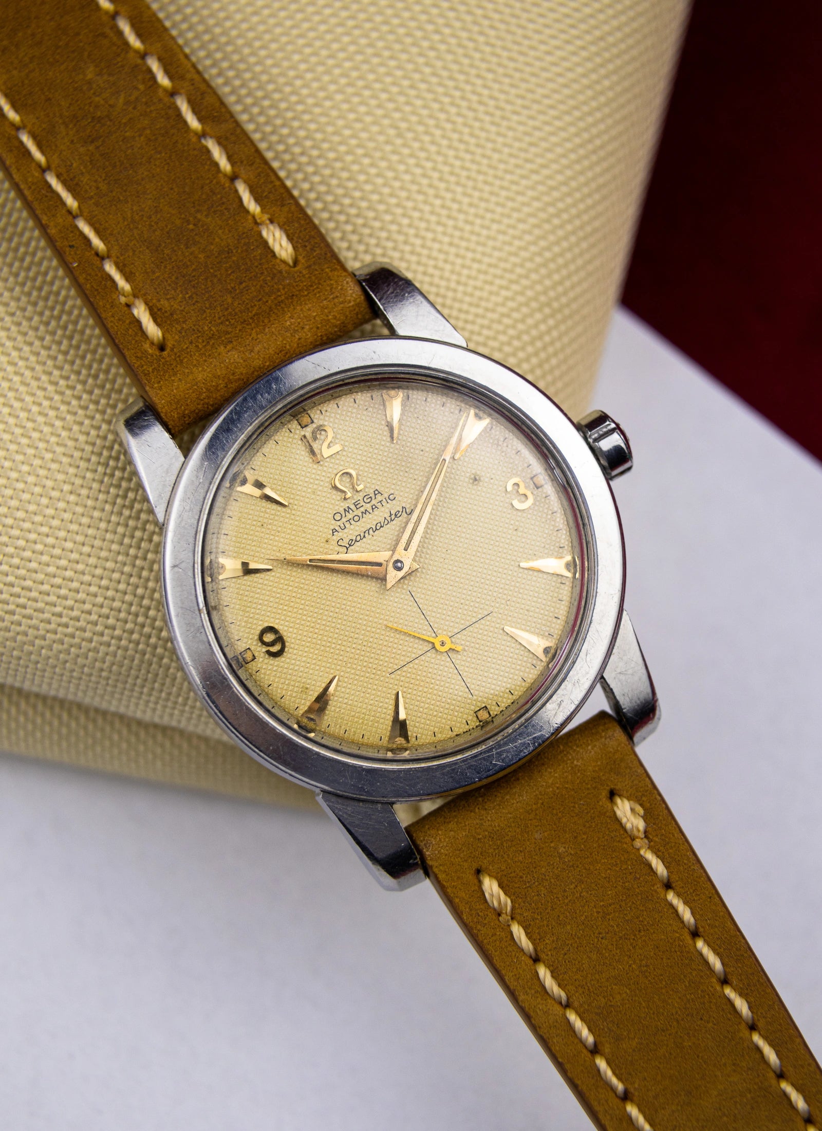 1953 Omega Seamaster Fat Lugs Bumper Honeycomb 2576 344