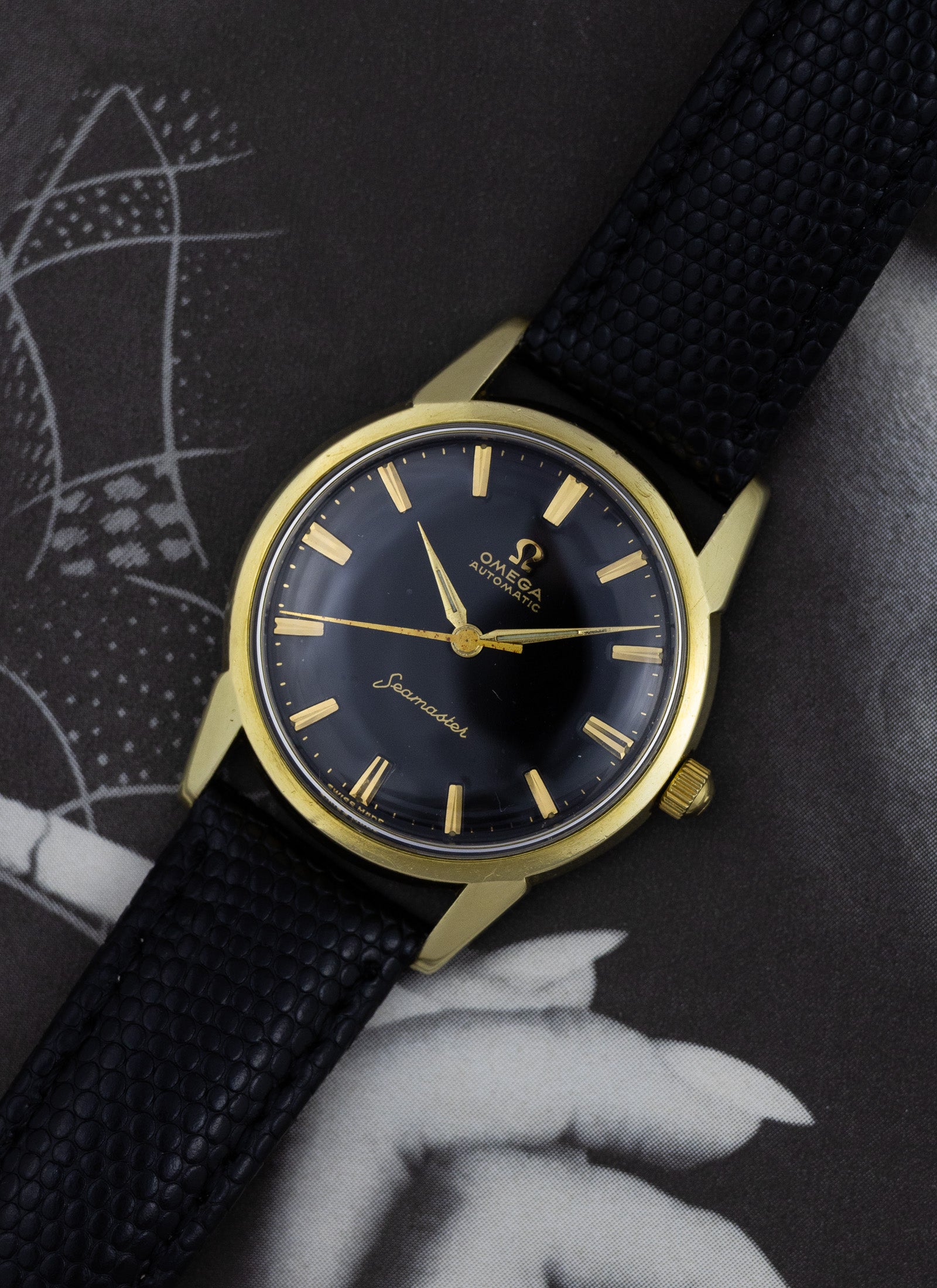 1962 Omega Seamaster Black Gilt Dial 14704 cal. 552 Serviced