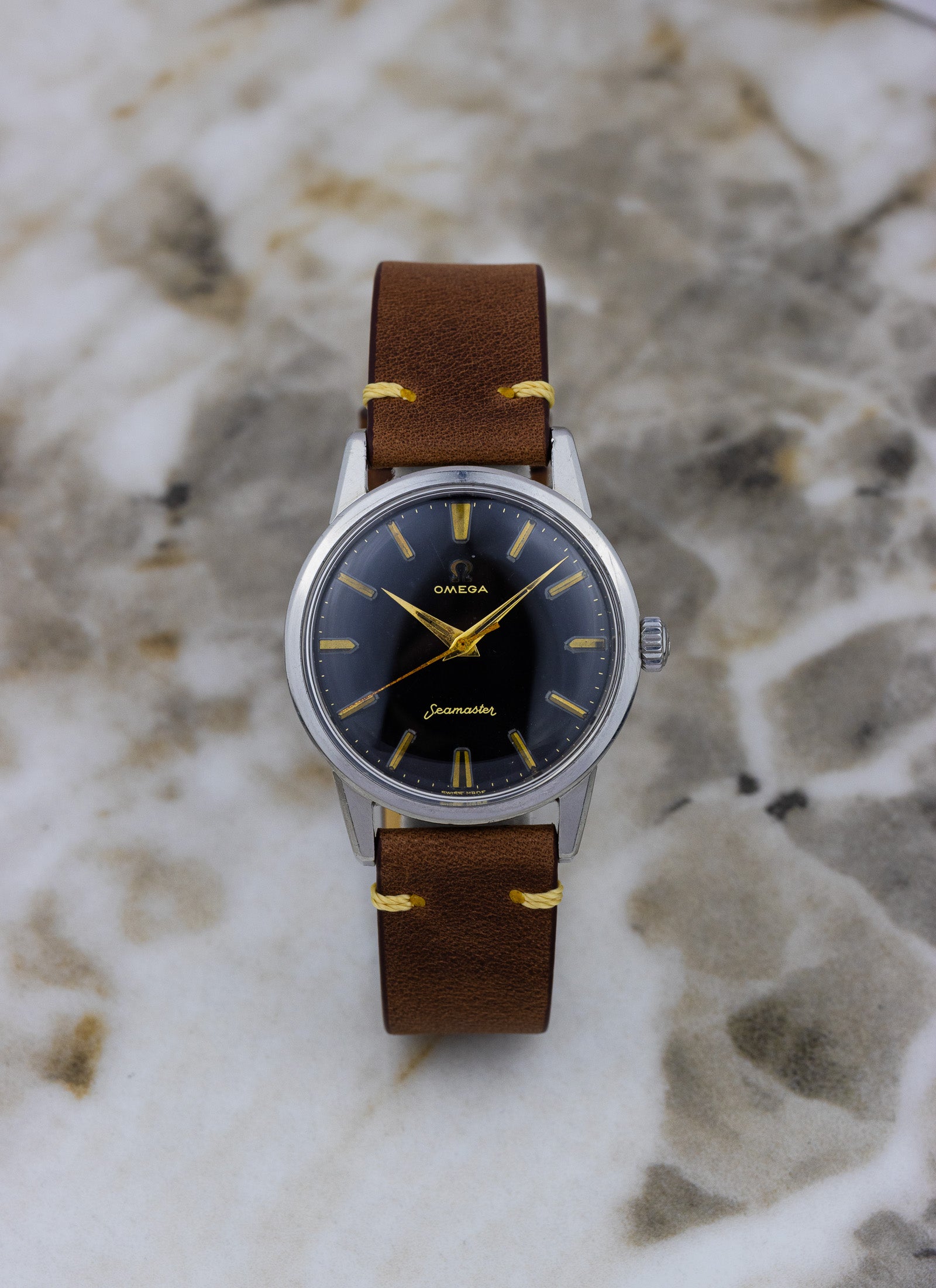 1959 Omega Seamaster Black Dial 14390-7-SC cal. 285 Serviced OPIS*