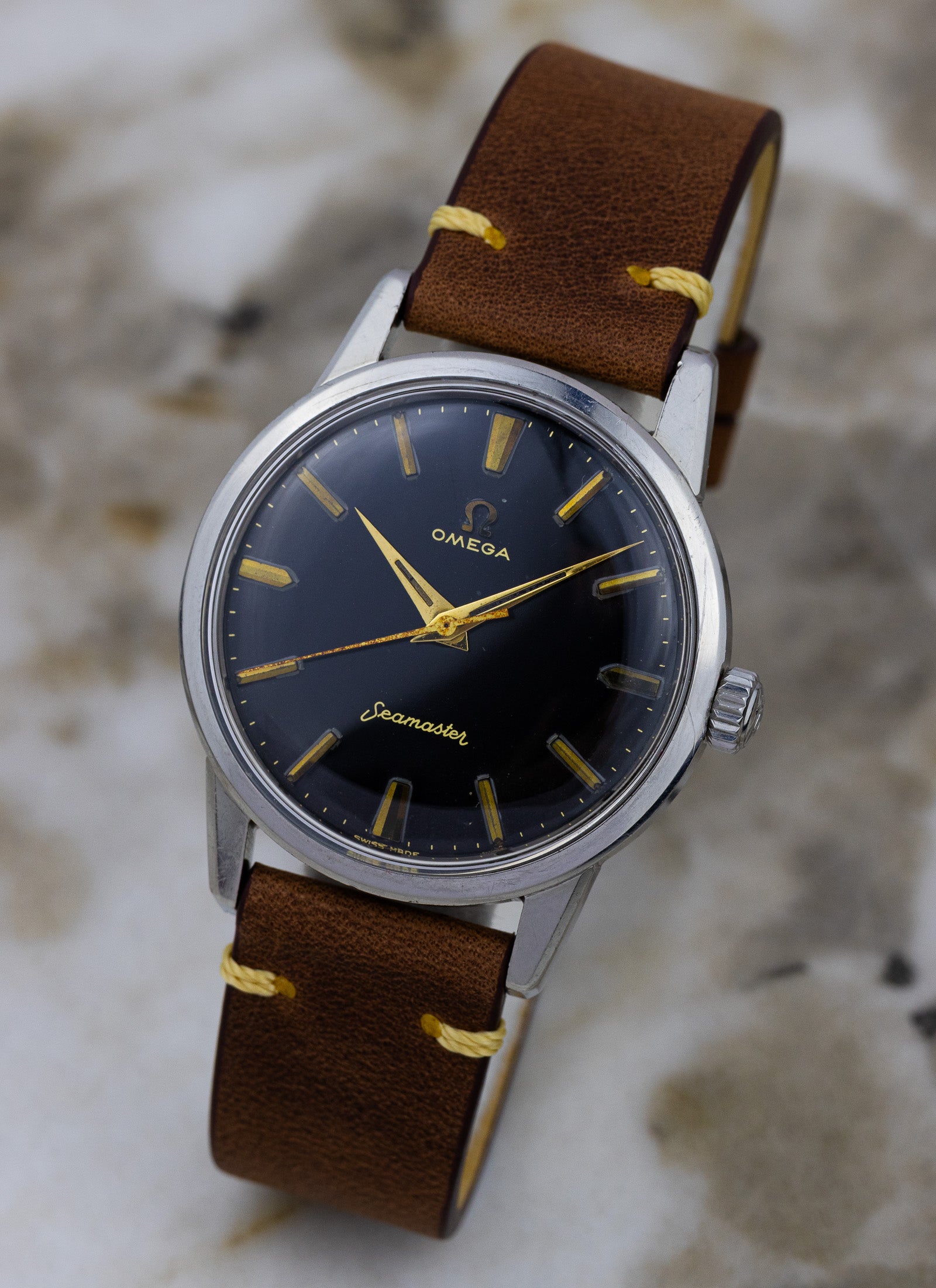 1959 Omega Seamaster Black Dial 14390-7-SC cal. 285 Serviced OPIS*