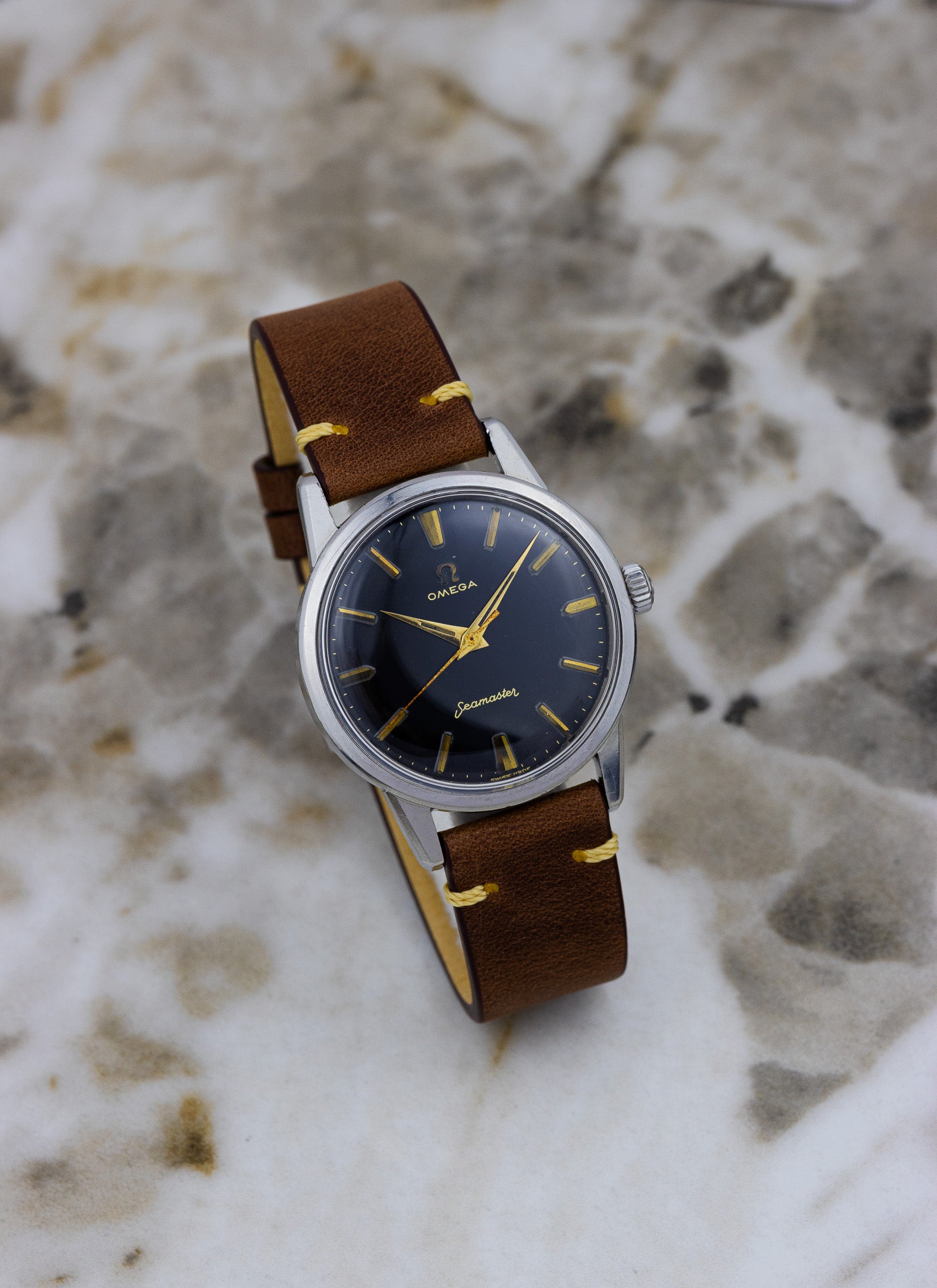 1959 Omega Seamaster Black Dial 14390-7-SC cal. 285 Serviced OPIS*