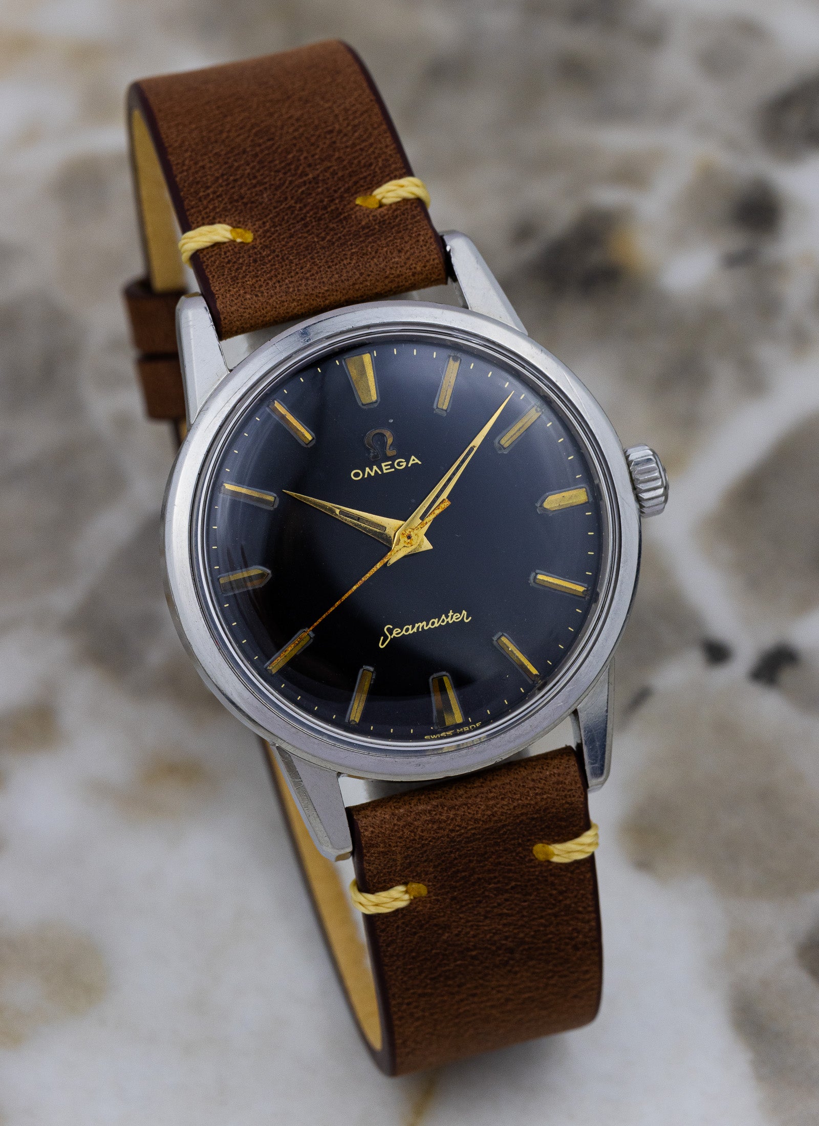 1959 Omega Seamaster Black Dial 14390-7-SC cal. 285 Serviced OPIS*