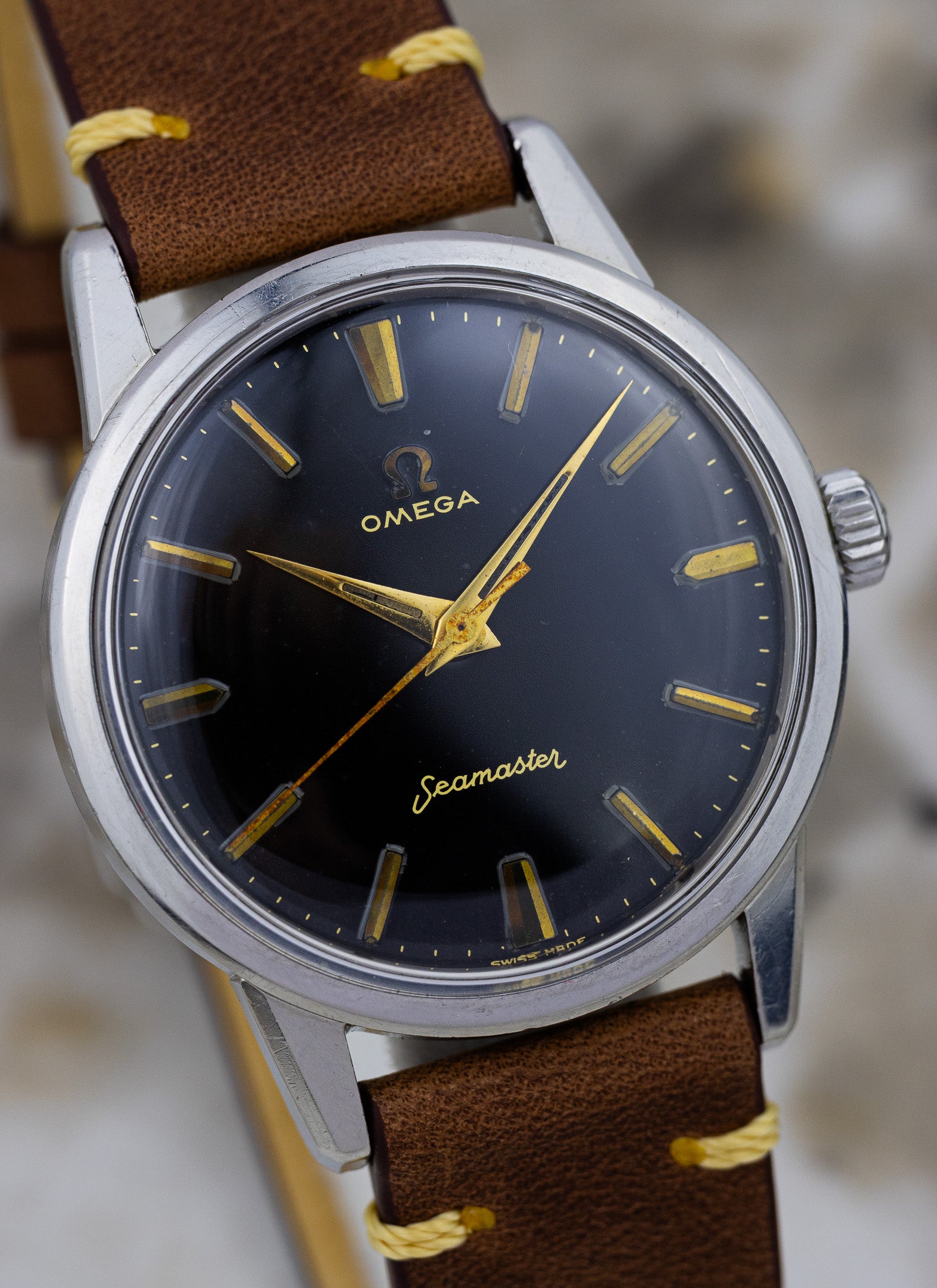 1959 Omega Seamaster Black Dial 14390-7-SC cal. 285 Serviced OPIS*