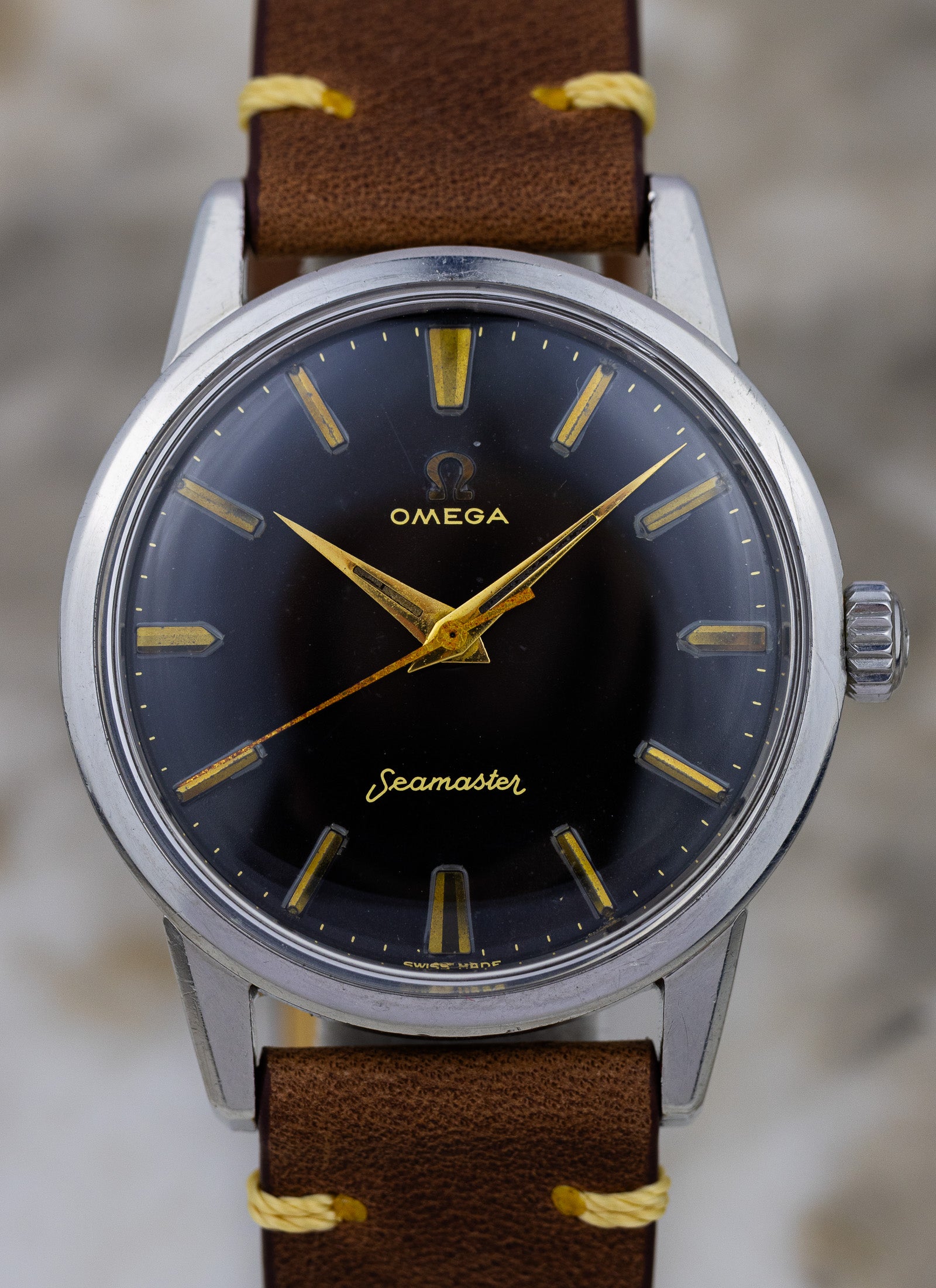 1959 Omega Seamaster Black Dial 14390-7-SC cal. 285 Serviced OPIS*