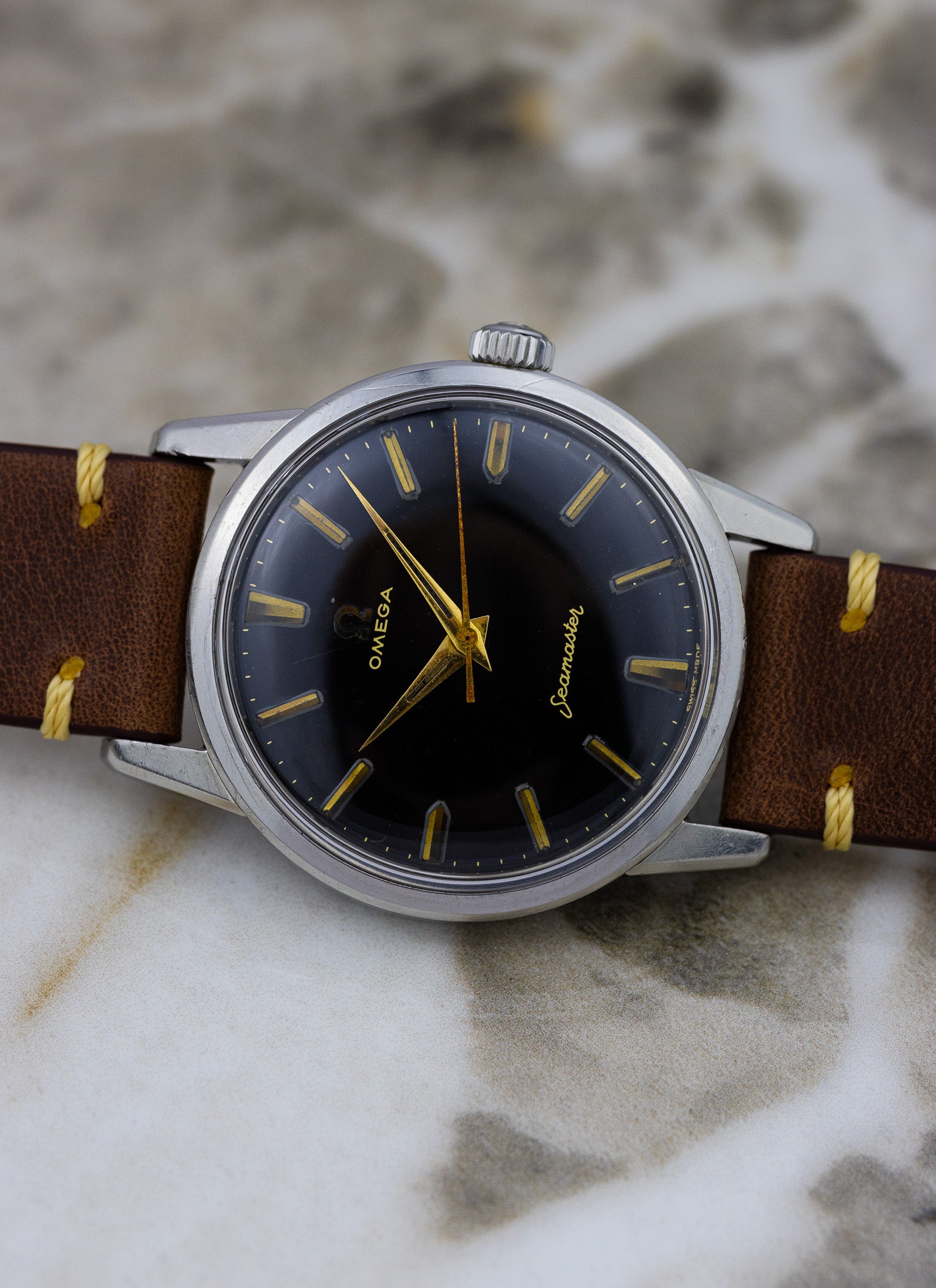 1959 Omega Seamaster Black Dial 14390-7-SC cal. 285 Serviced OPIS*