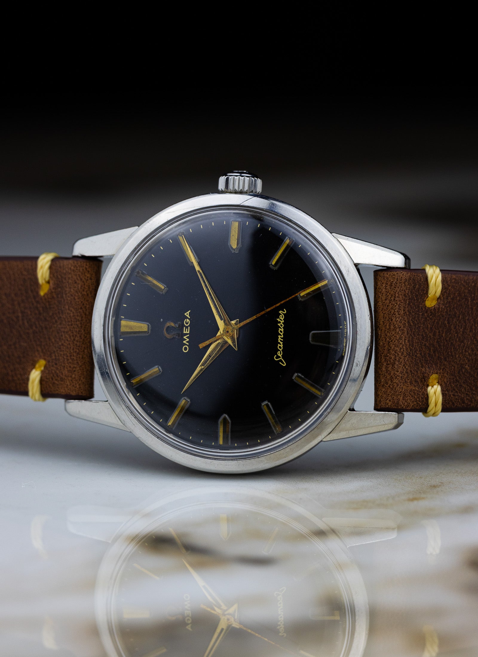 1959 Omega Seamaster Black Dial 14390-7-SC cal. 285 Serviced OPIS*