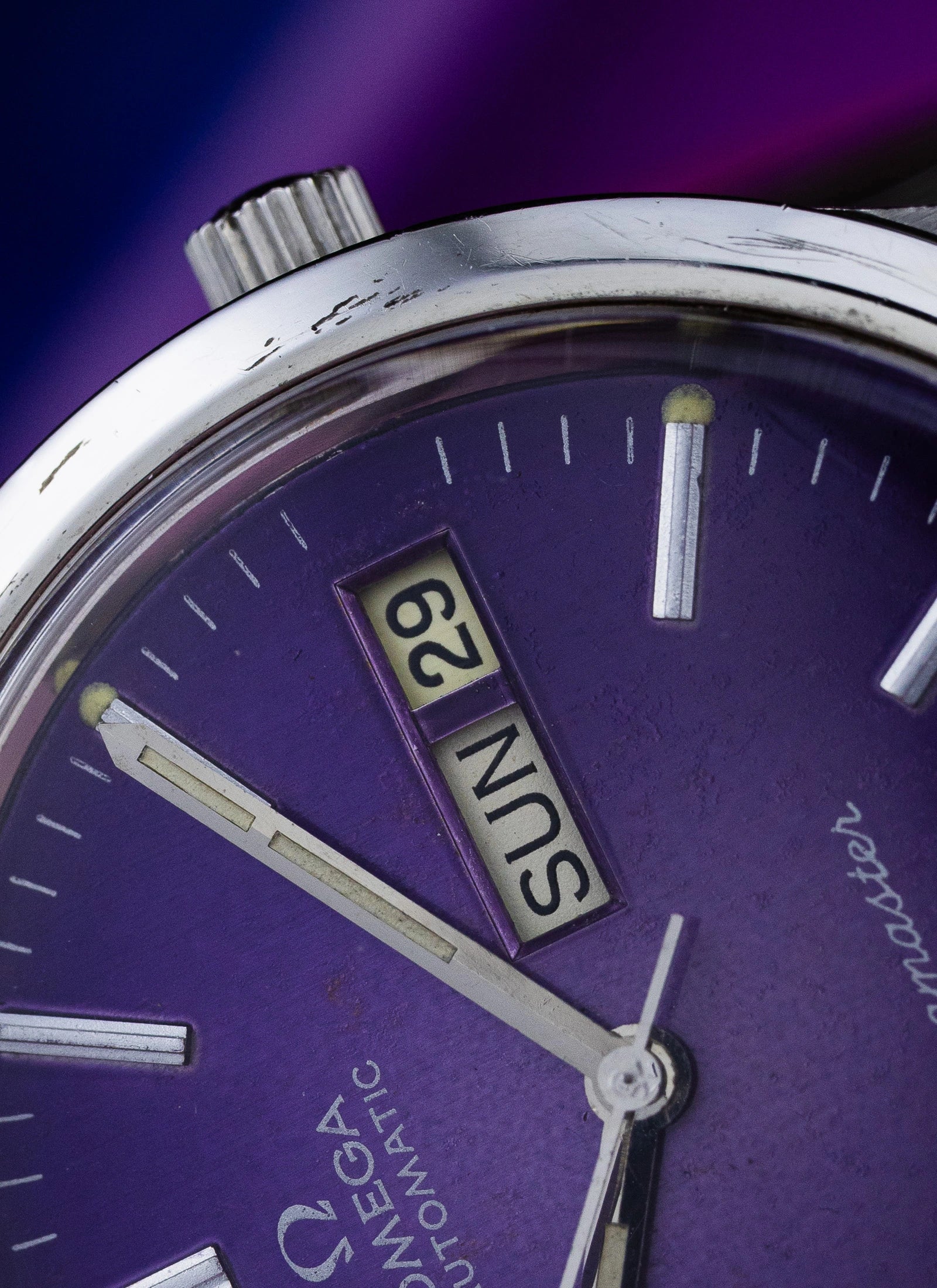 1970s Omega Seamaster Purple Dial