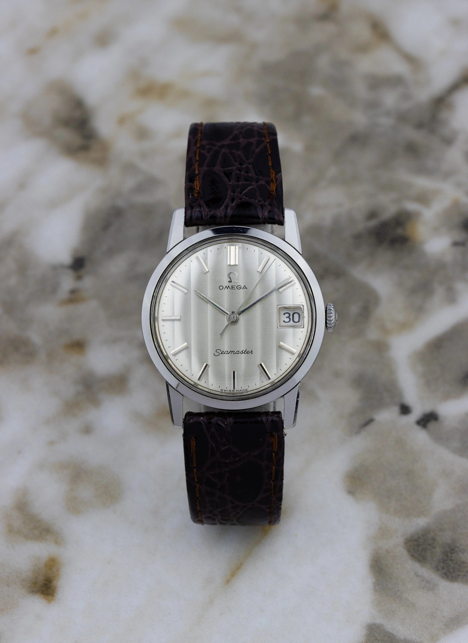 1963 Omega Seamaster Holo Tapestry Dial 136.006 cal. 610