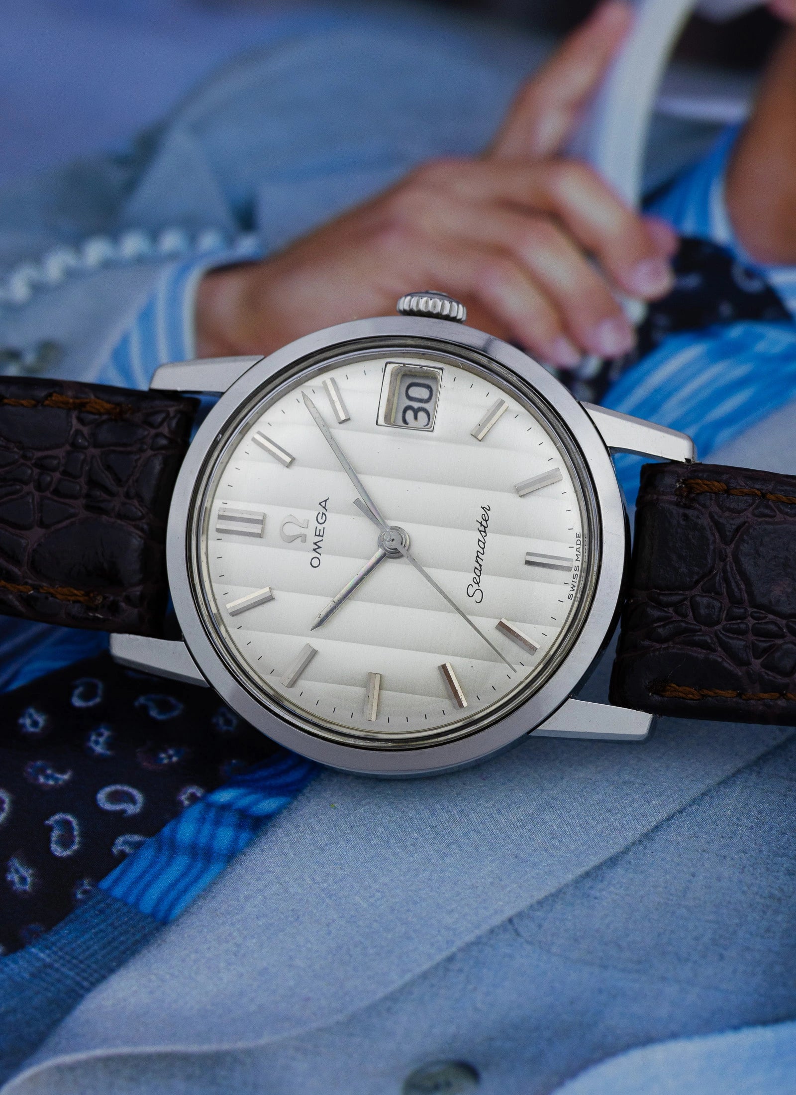 1963 Omega Seamaster Holo Tapestry Dial 136.006 cal. 610