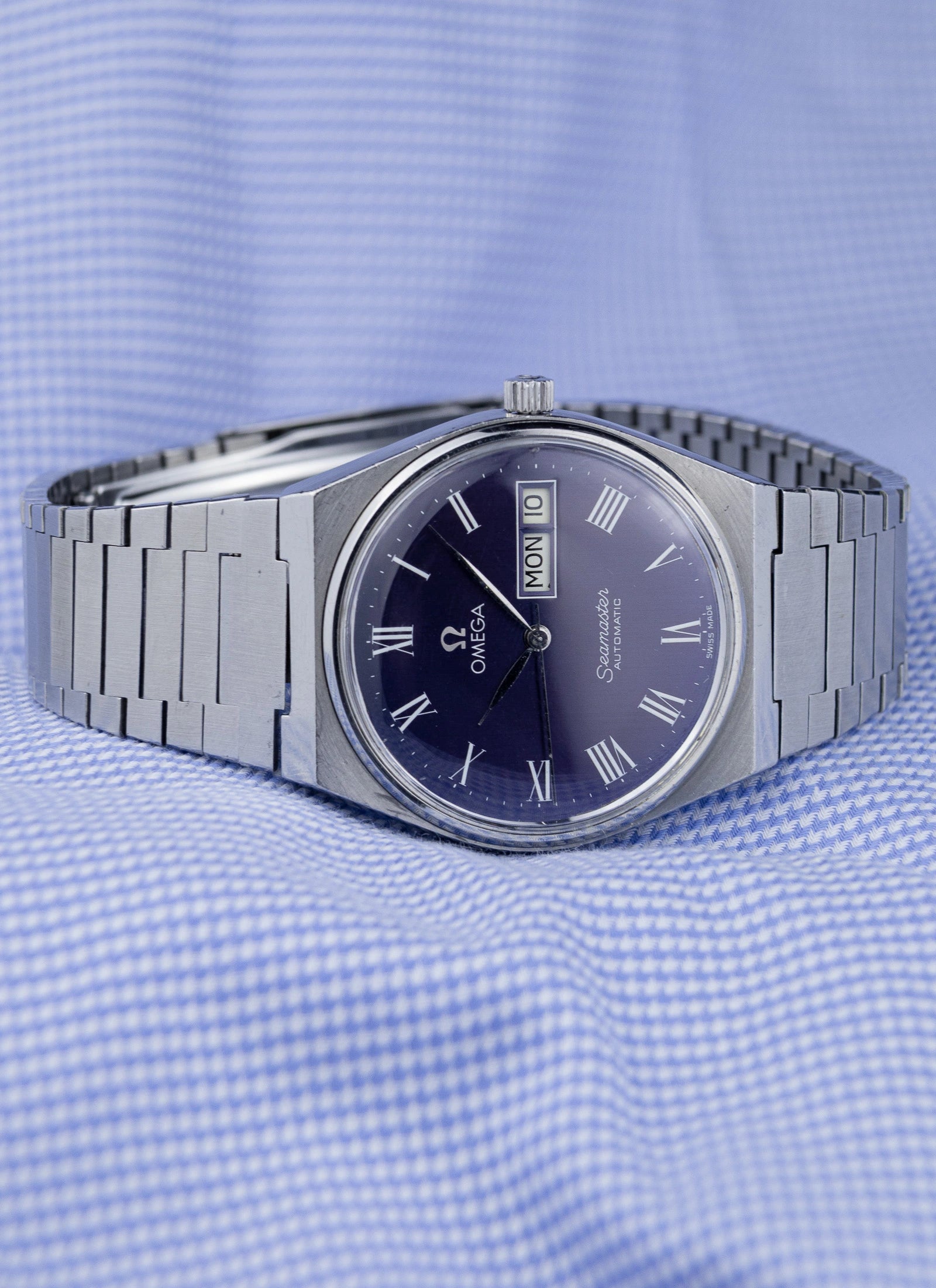 1978 Omega Seamaster PRX 166.0215 cal. 1012 Purple Roman Dial