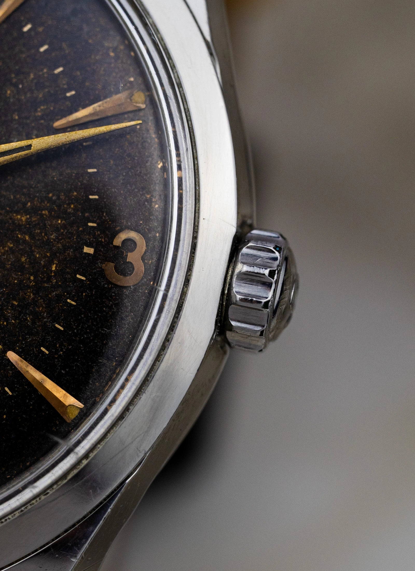 1956 Omega Seamaster Jumbo Black Gilt Stardust 2937-2 Cal. 267