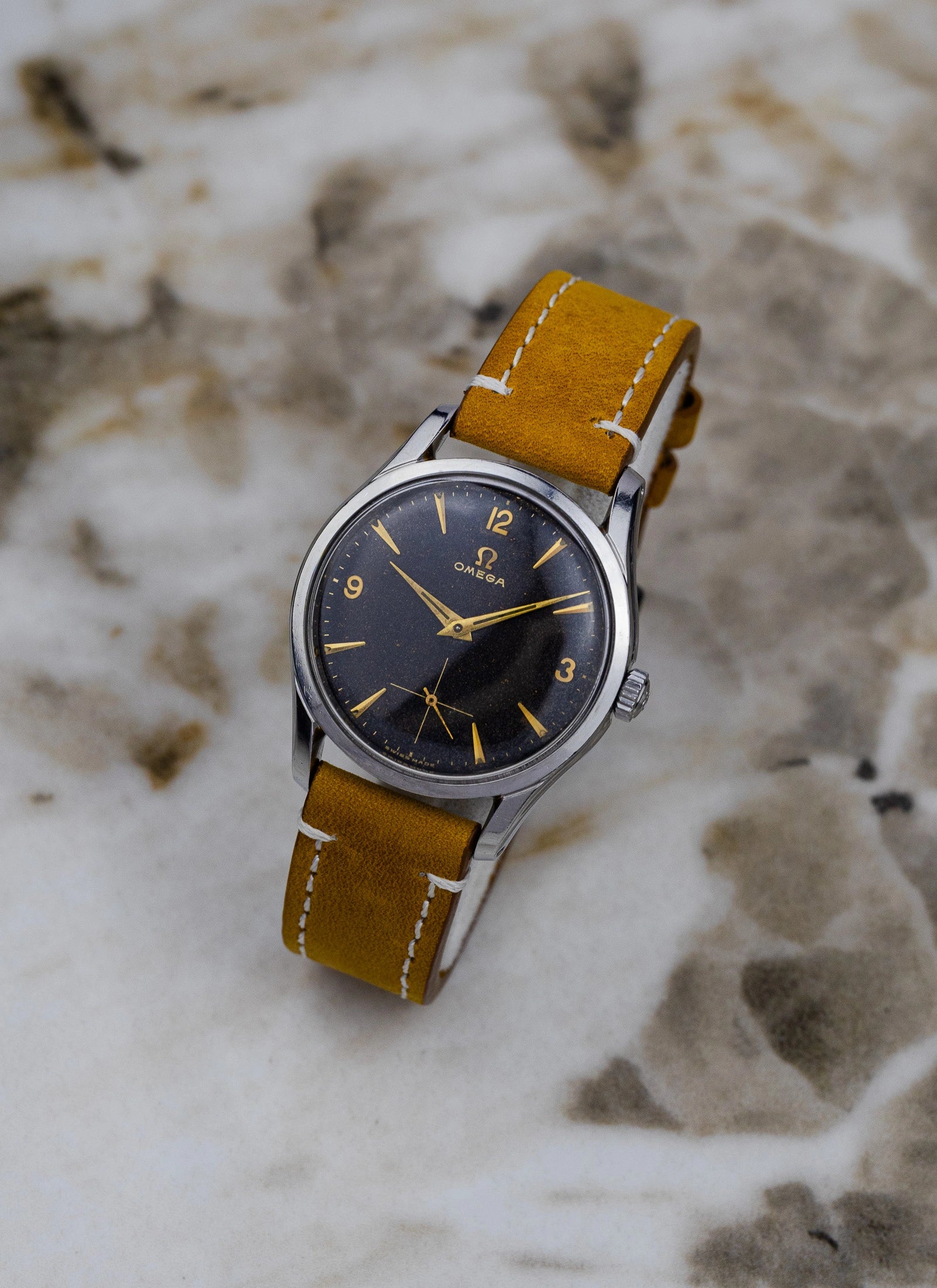 1954 Omega Seamaster Jumbo Black Gilt Stardust 2639-14 Cal. 266