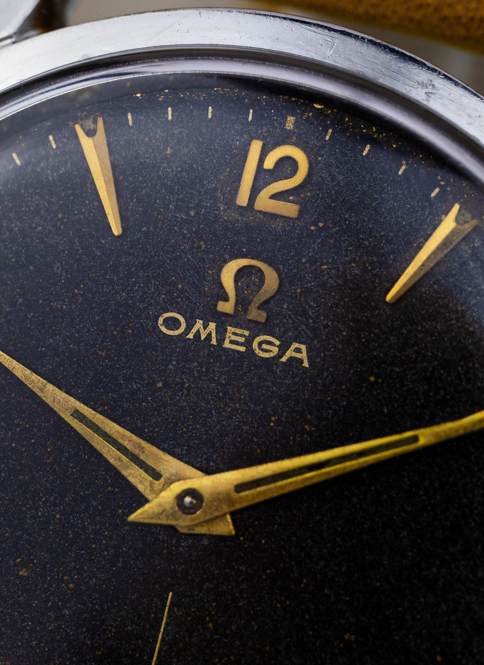 1954 Omega Seamaster Jumbo Black Gilt Stardust 2639-14 Cal. 266