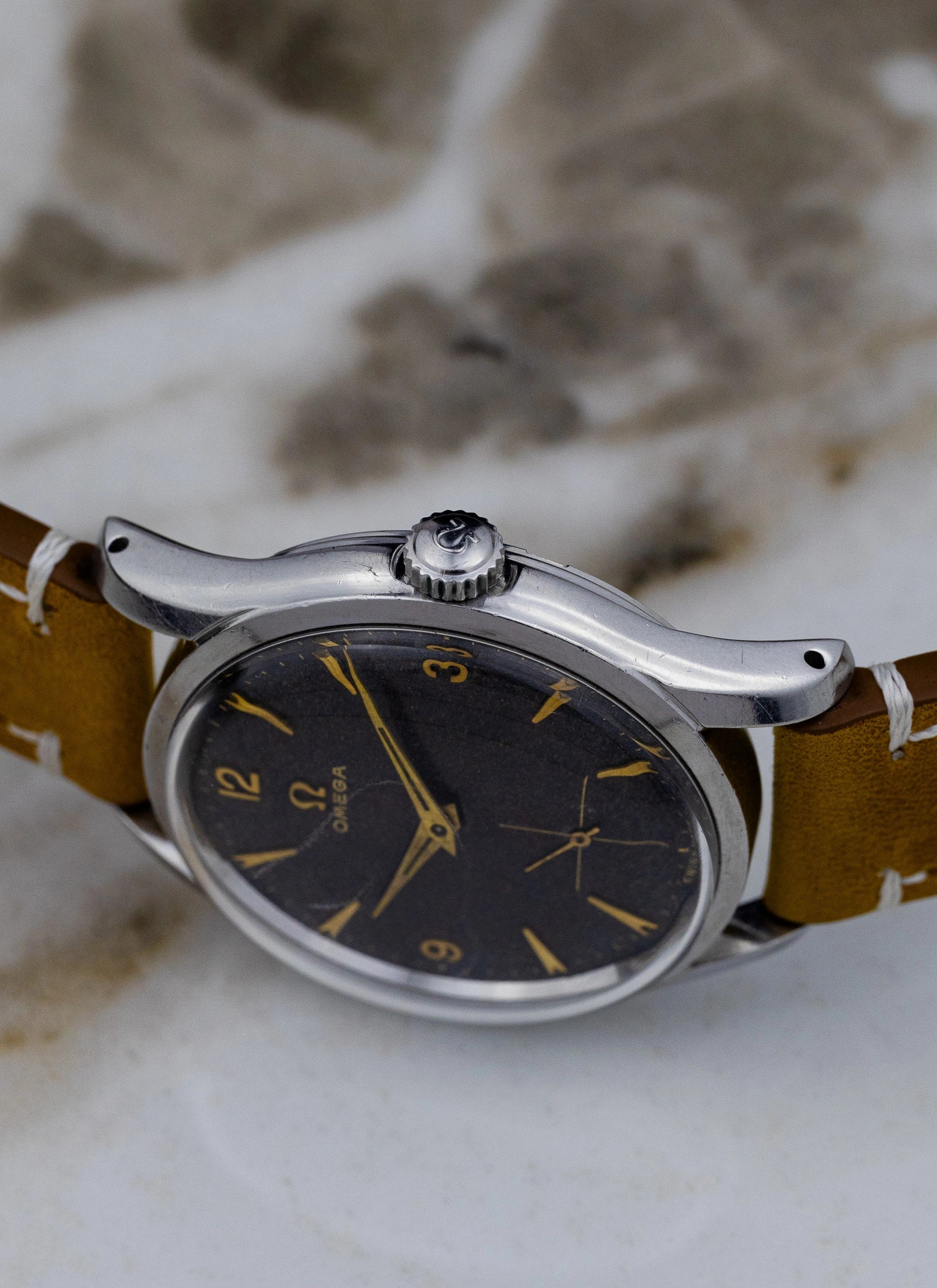 1954 Omega Seamaster Jumbo Black Gilt Stardust 2639-14 Cal. 266