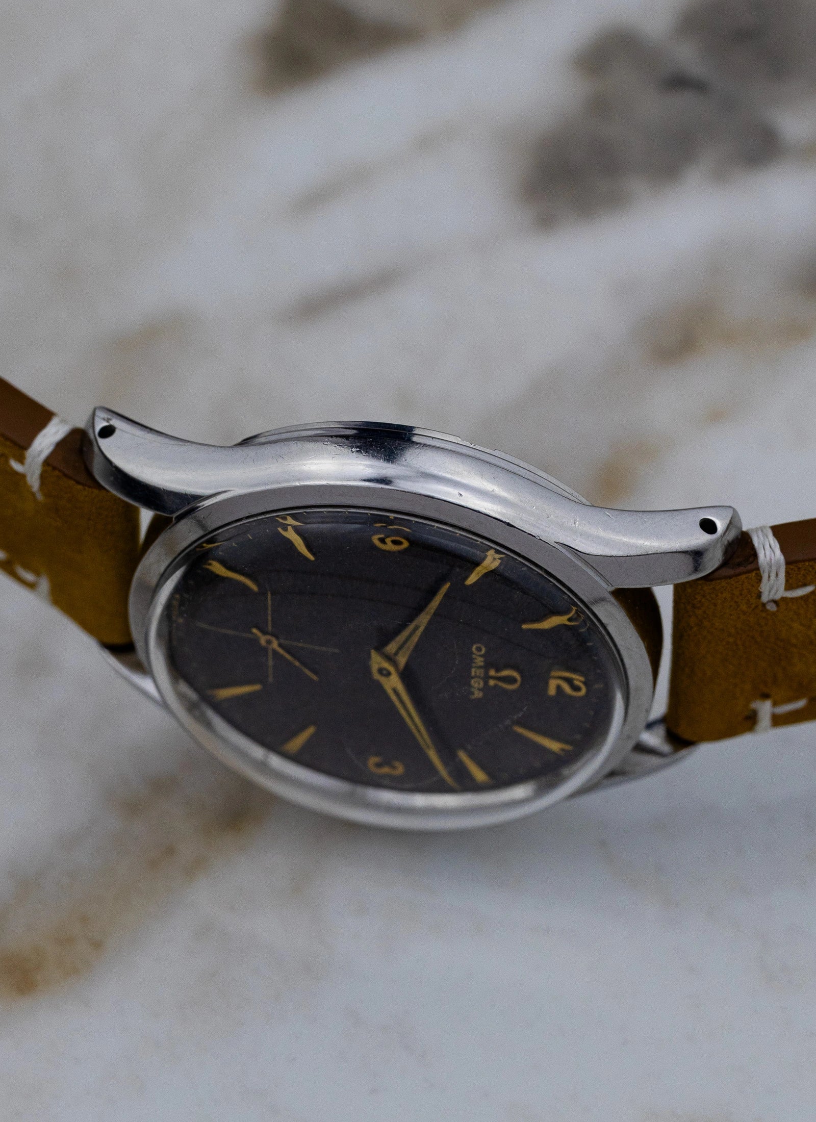 1954 Omega Seamaster Jumbo Black Gilt Stardust 2639-14 Cal. 266