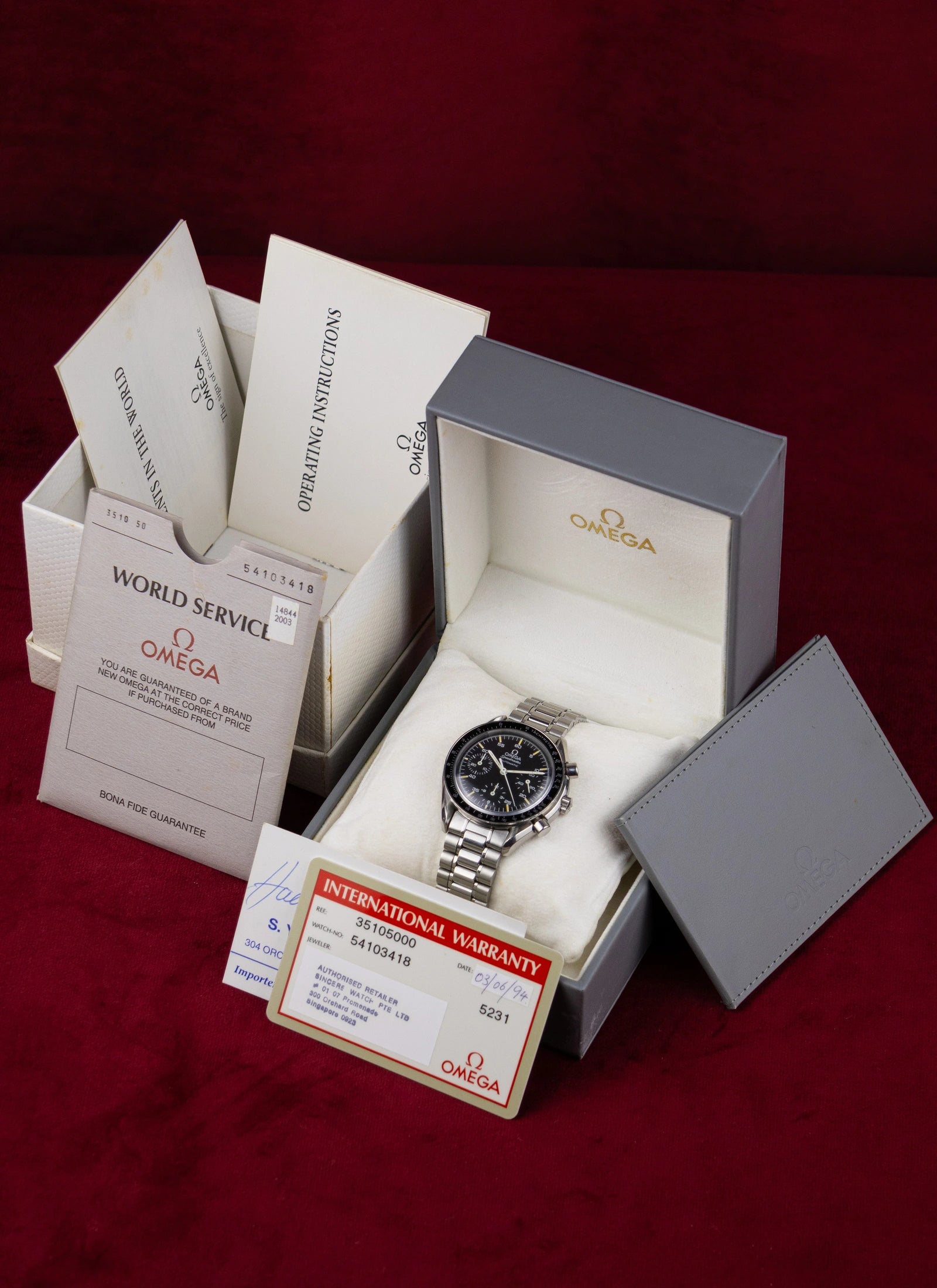 1993 Omega Speedmaster Reduced 3510.50 cal. 1140