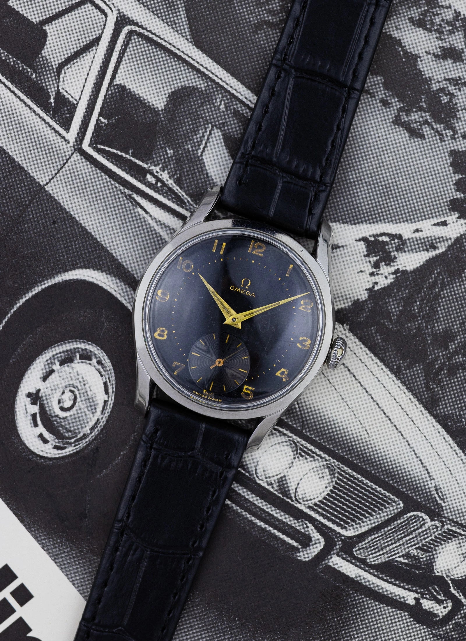 1950 Omega Seamaster Black Dial 2640-5SC cal. 265 Serviced