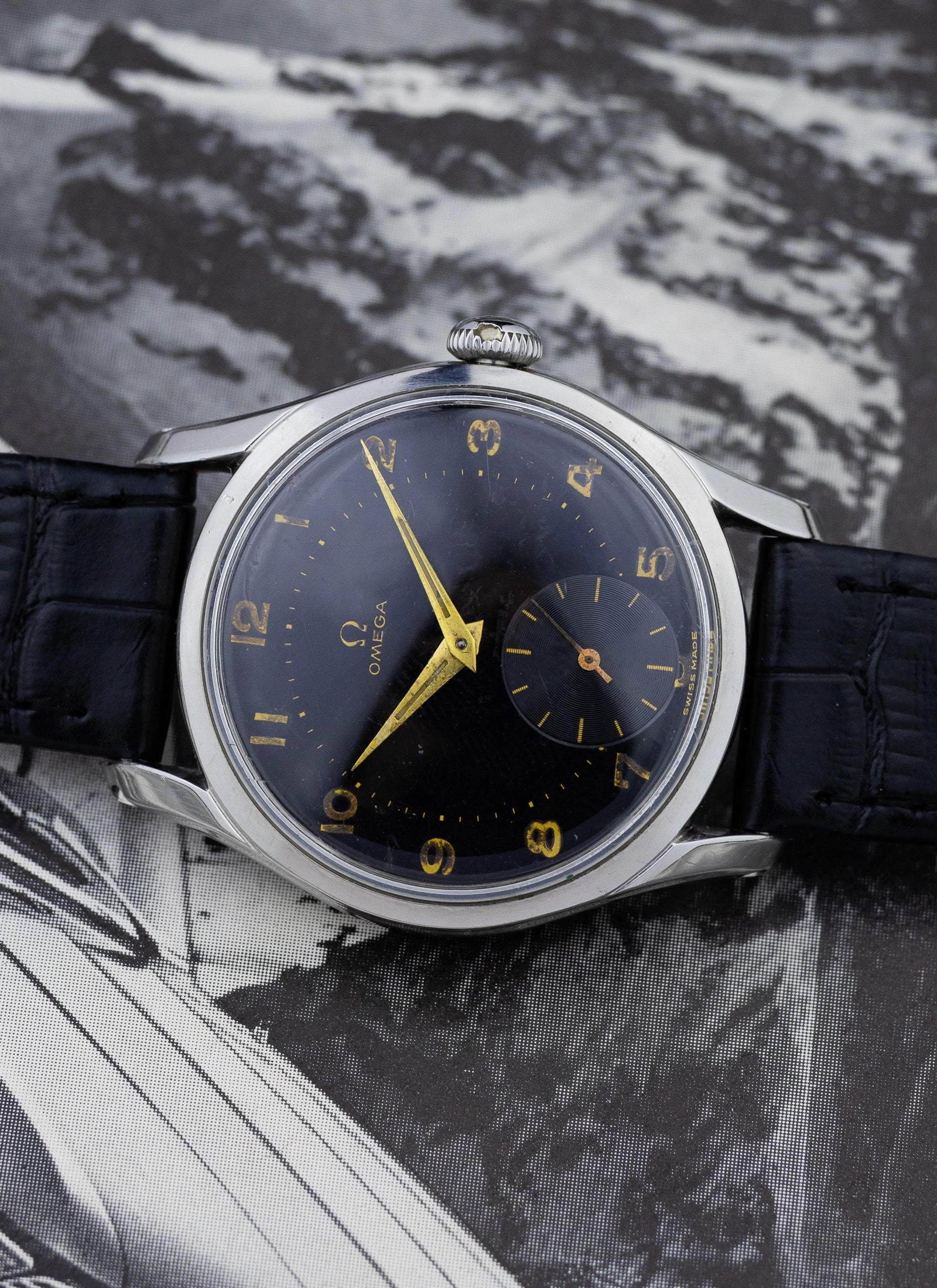 1950 Omega Seamaster Black Dial 2640-5SC cal. 265 Serviced