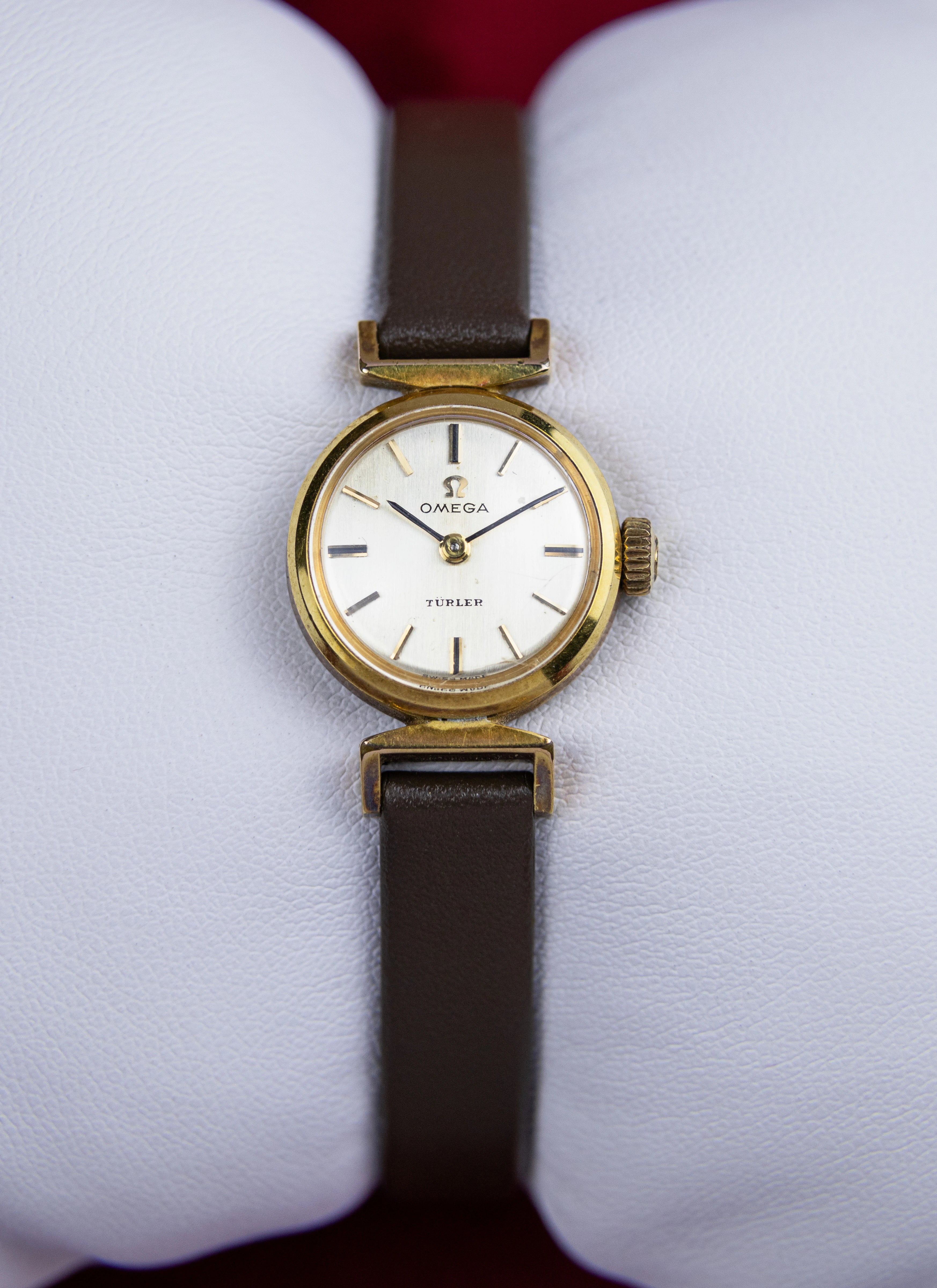 Pre-Order 1970s Lady Omega De Ville Cocktail Watch Turler Double Signed